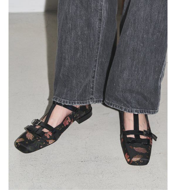 GRISE「GRISEスクエアダブルTストラップフラット」|その他|