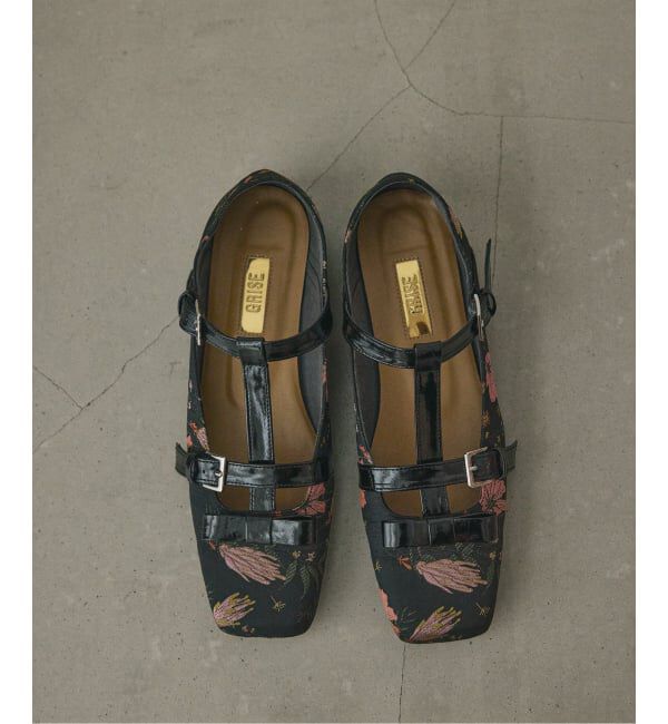 GRISE「GRISEスクエアダブルTストラップフラット」|その他|