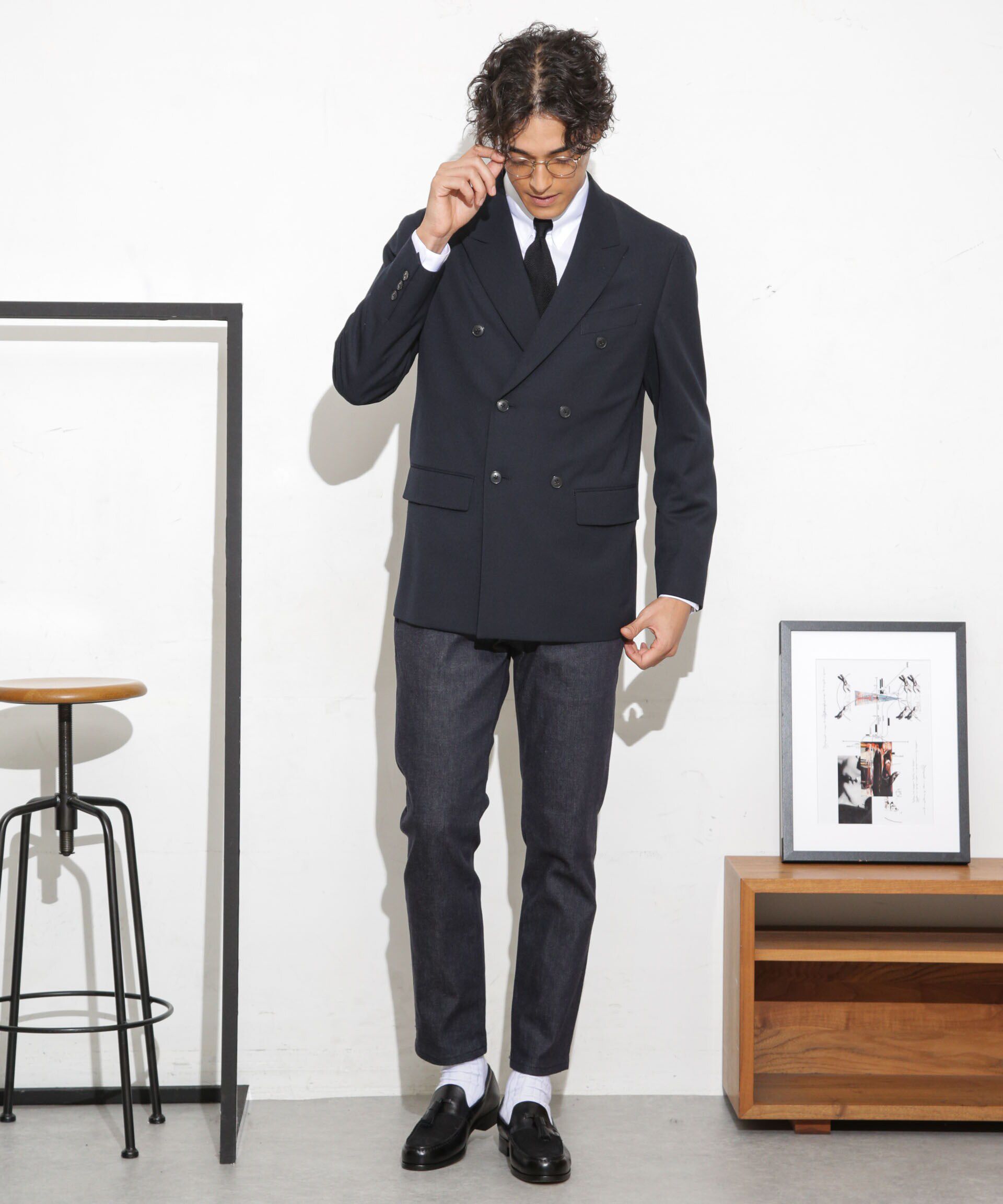 nano･universe「LB.03/｢ESSENTIAL LINE｣ノンフェイドスキニースラックス」|デニム|