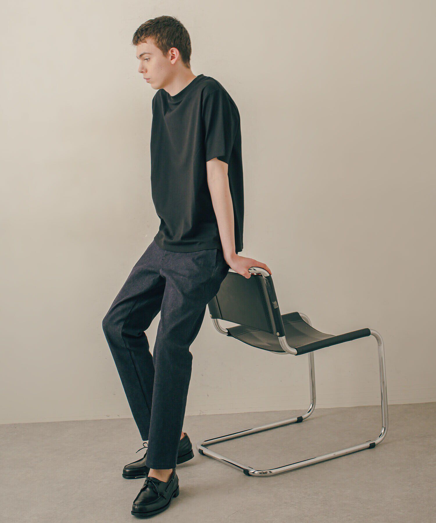 nano･universe「LB.03/｢ESSENTIAL LINE｣ノンフェイドスキニースラックス」|デニム|