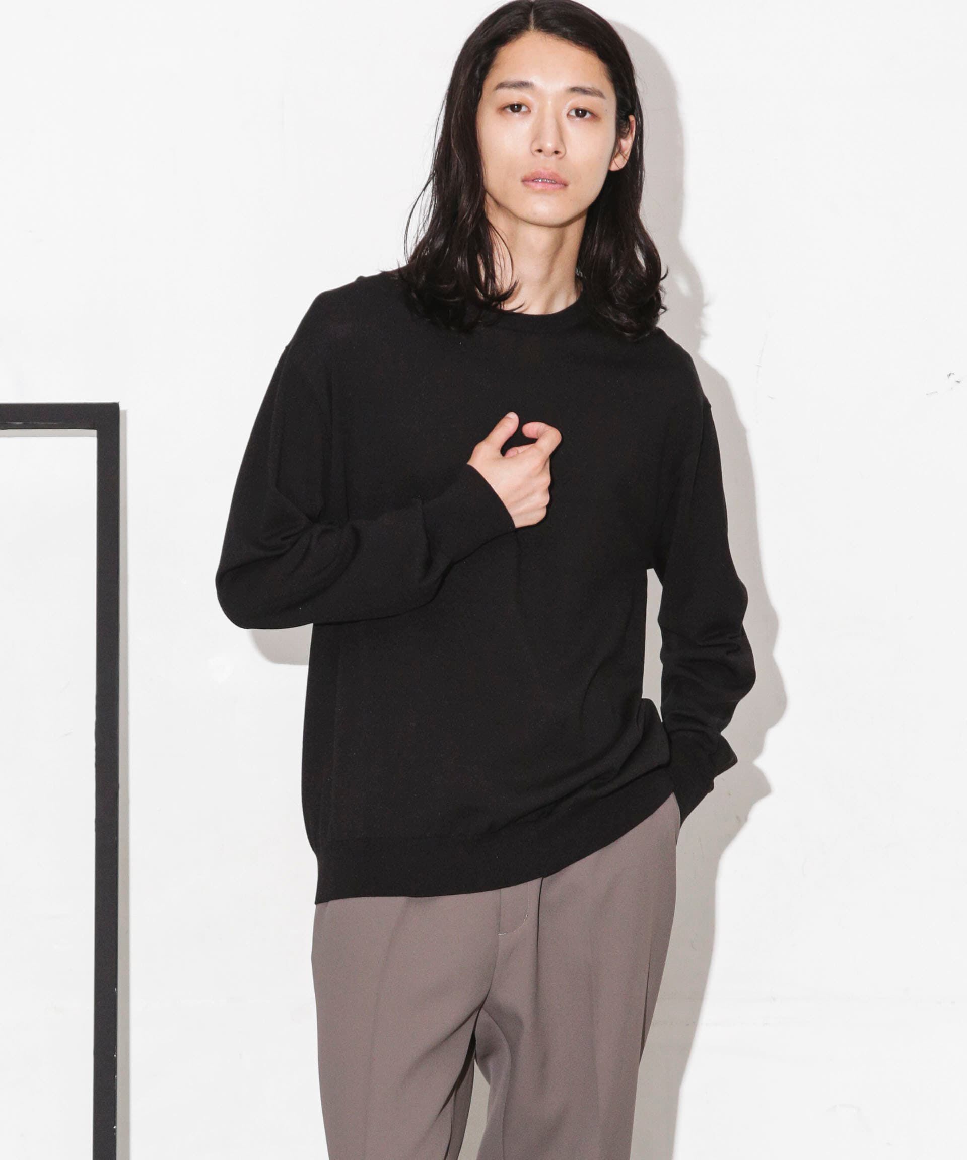 nano･universe「「ESSENTIAL LINE」天竺クループルオーバー」|ニット・セーター|