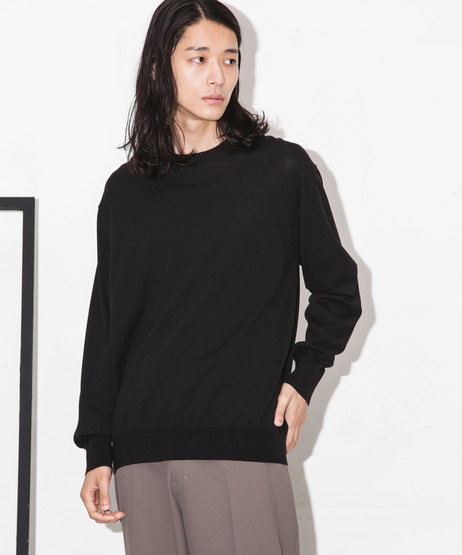 nano･universe「「ESSENTIAL LINE」天竺クループルオーバー」|ニット・セーター|