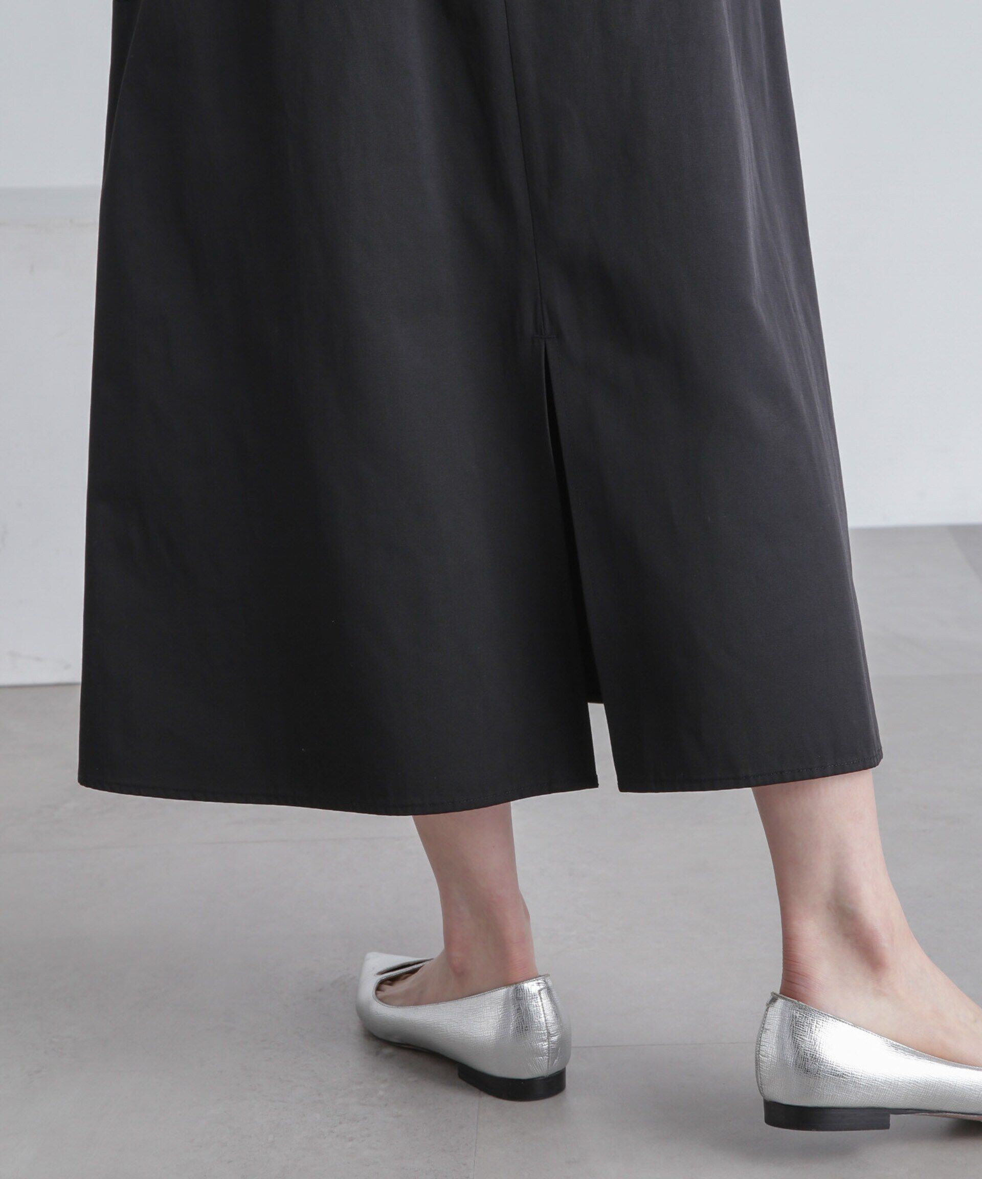 nano･universe「フラップポケットフレアスカート」|スカート|