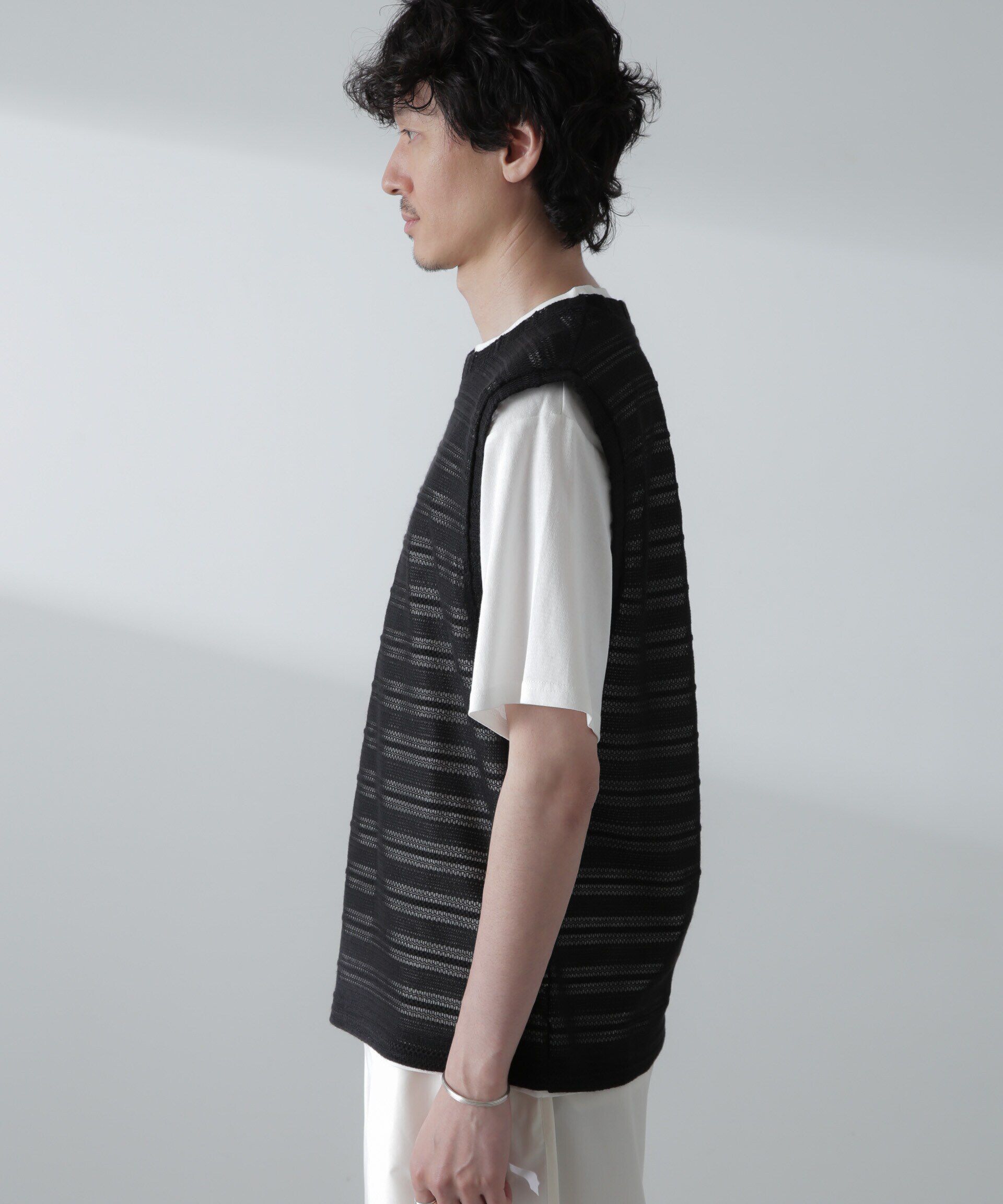 nano･universe「かぎ針アンサンブルTシャツ」|Tシャツ・カットソー|