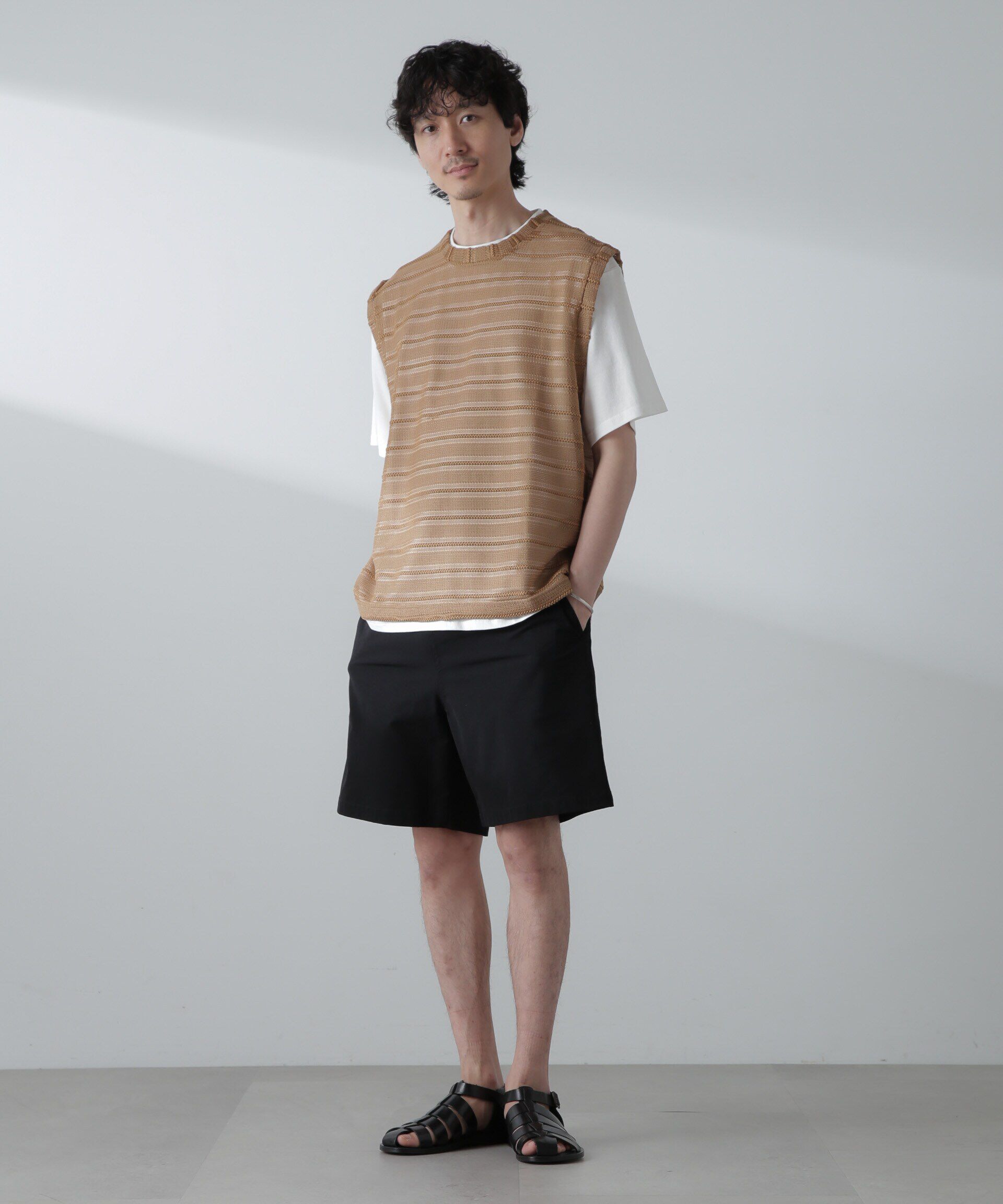 nano･universe「かぎ針アンサンブルTシャツ」|Tシャツ・カットソー|