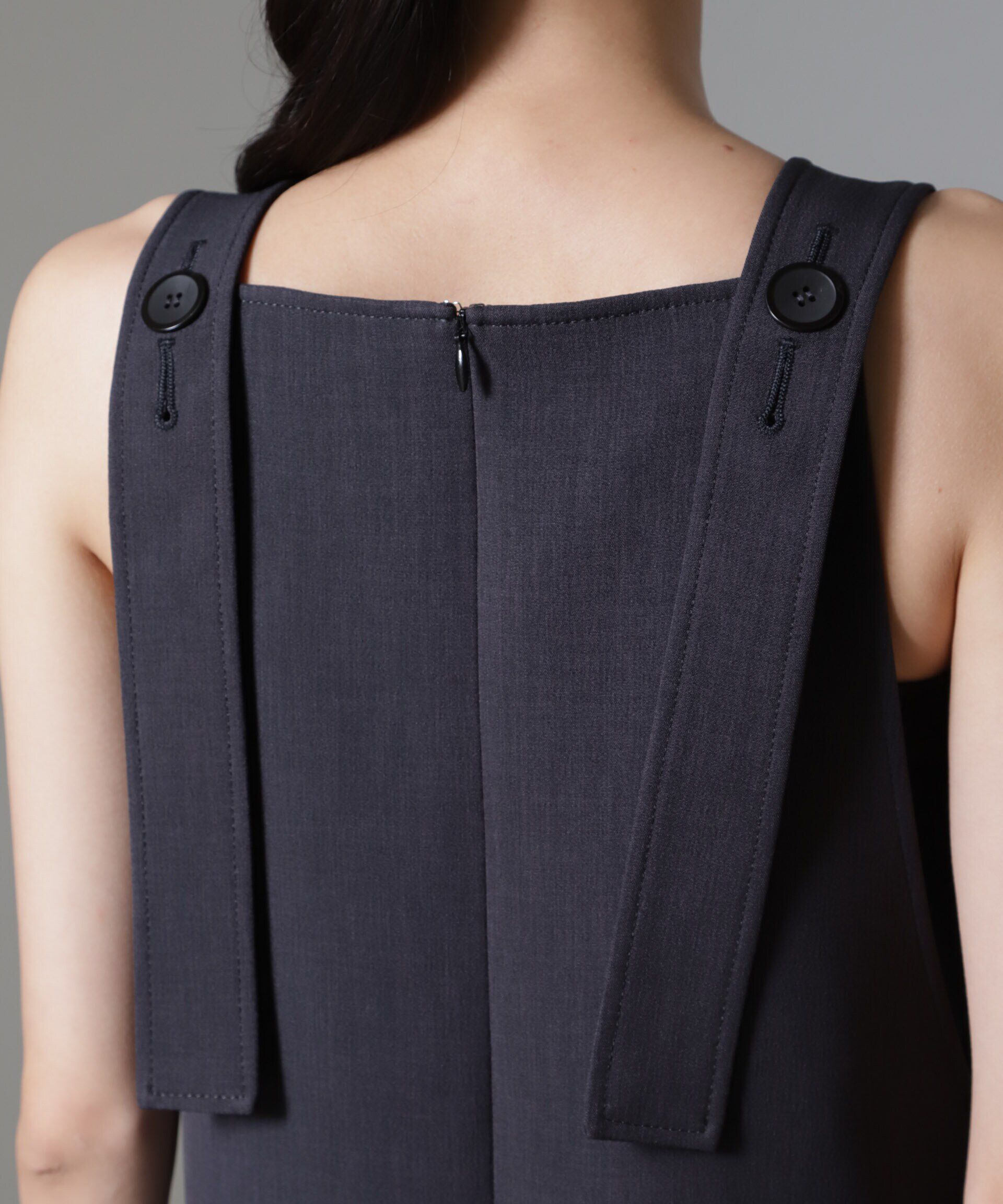 nano･universe「Reflax(R)ダブルクロスサイドオープンワンピース」|ワンピース|