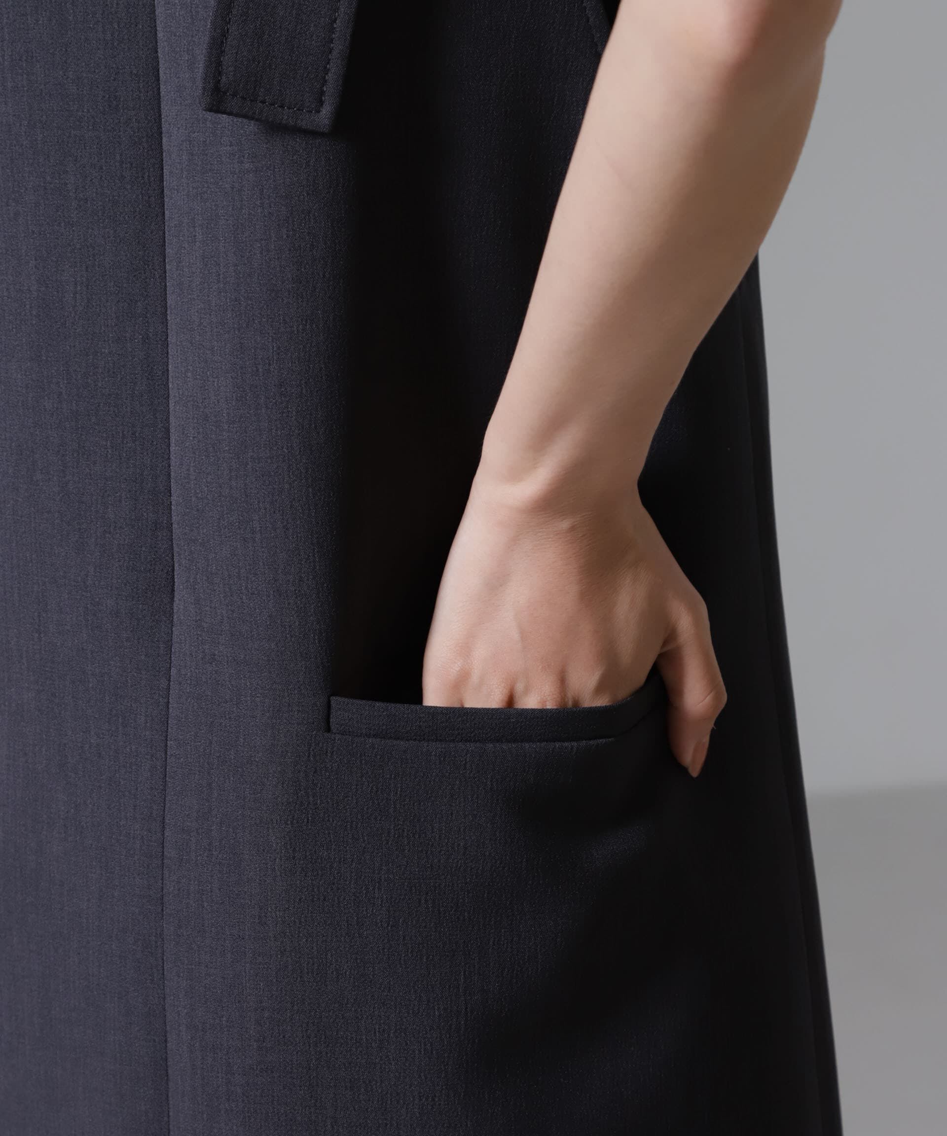 nano･universe「Reflax(R)ダブルクロスサイドオープンワンピース」|ワンピース|