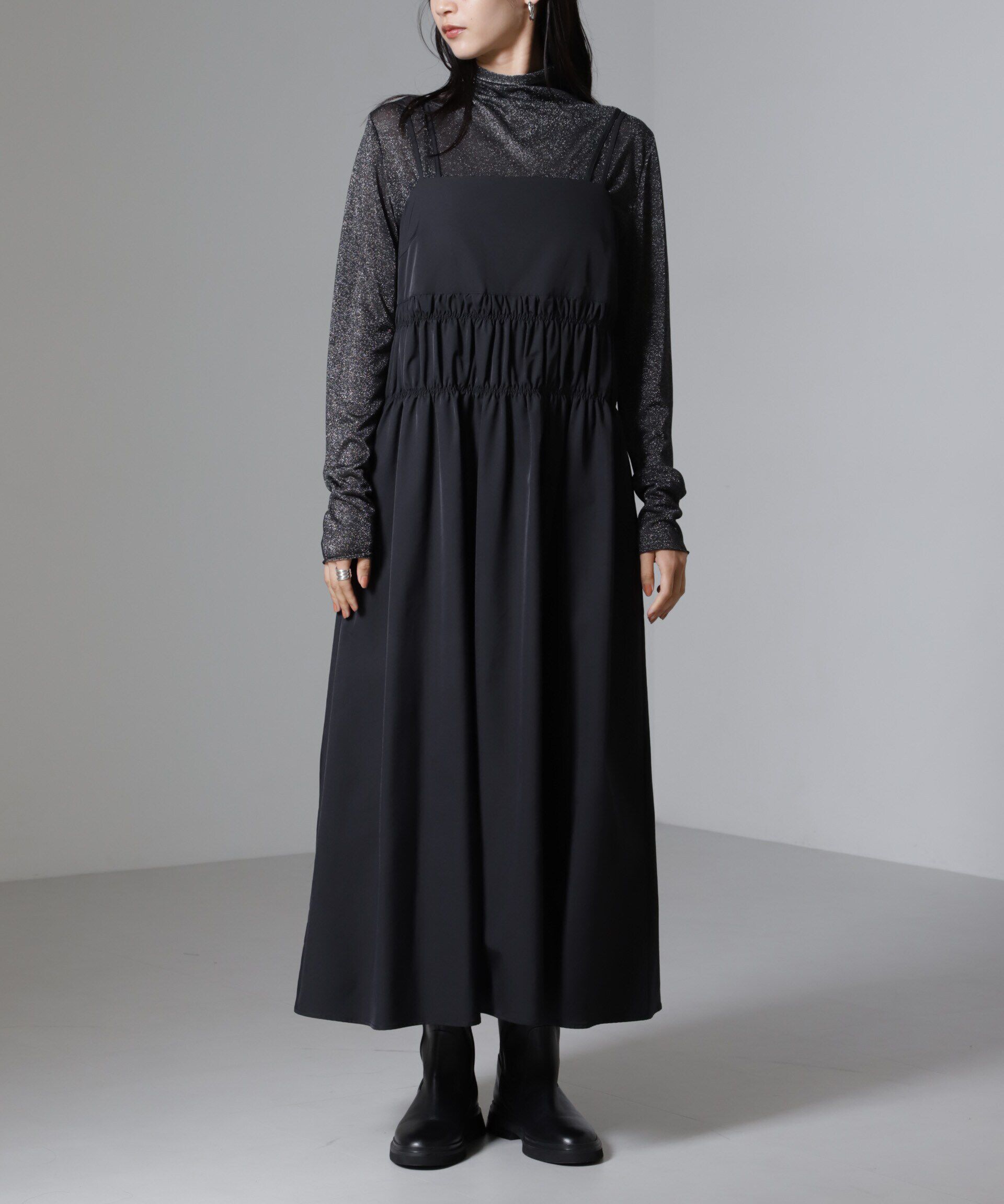 nano･universe「シャンブレータフタキャミワンピース」|ワンピース|