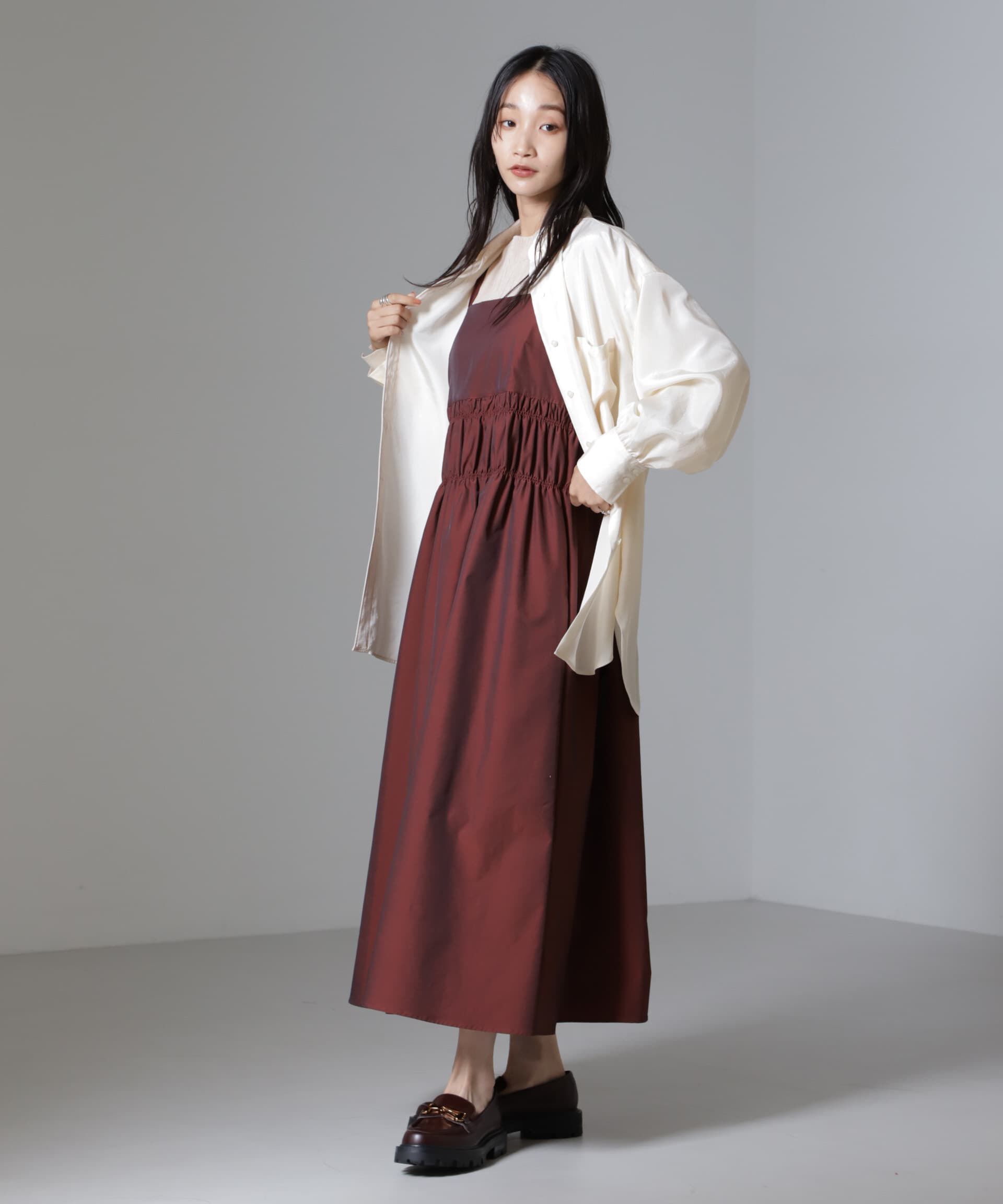 nano･universe「シャンブレータフタキャミワンピース」|ワンピース|