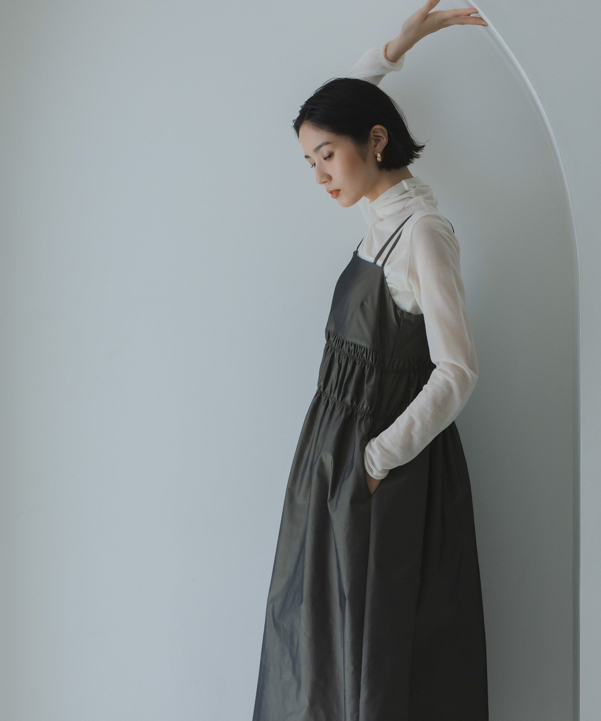 nano･universe「シャンブレータフタキャミワンピース」|ワンピース|