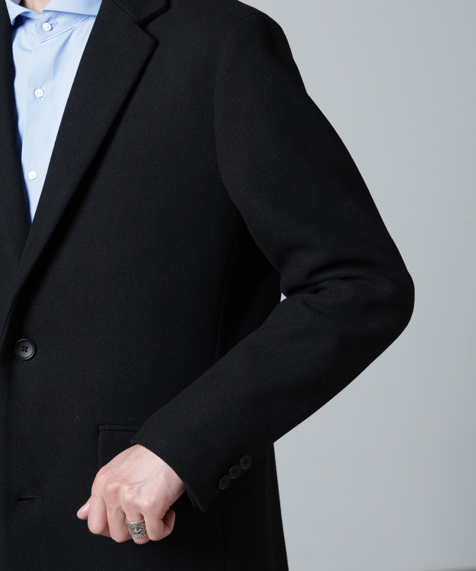 nano･universe「ウールブレンドメルトンチェスターコート」|その他|