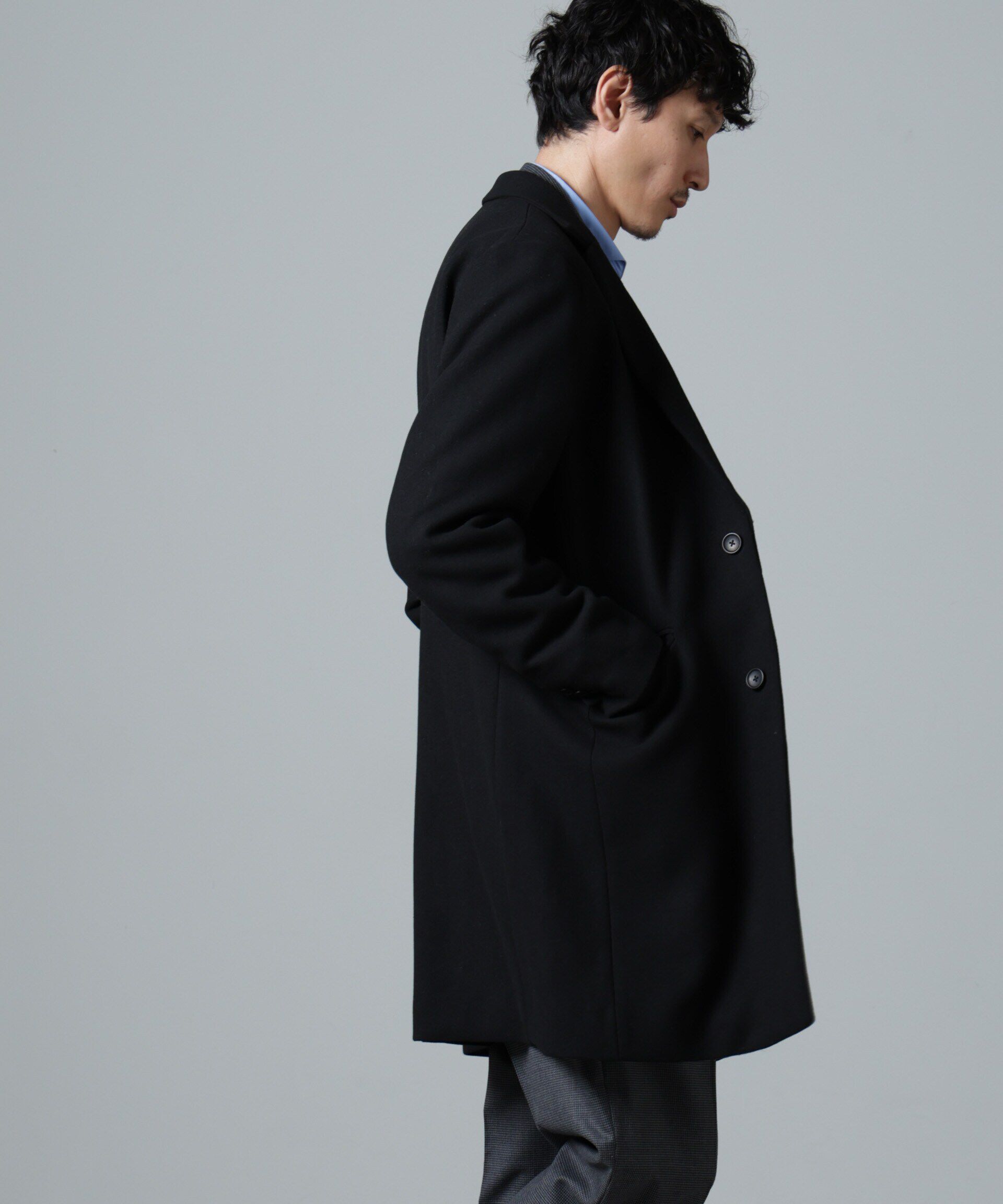 nano･universe「ウールブレンドメルトンチェスターコート」|その他|