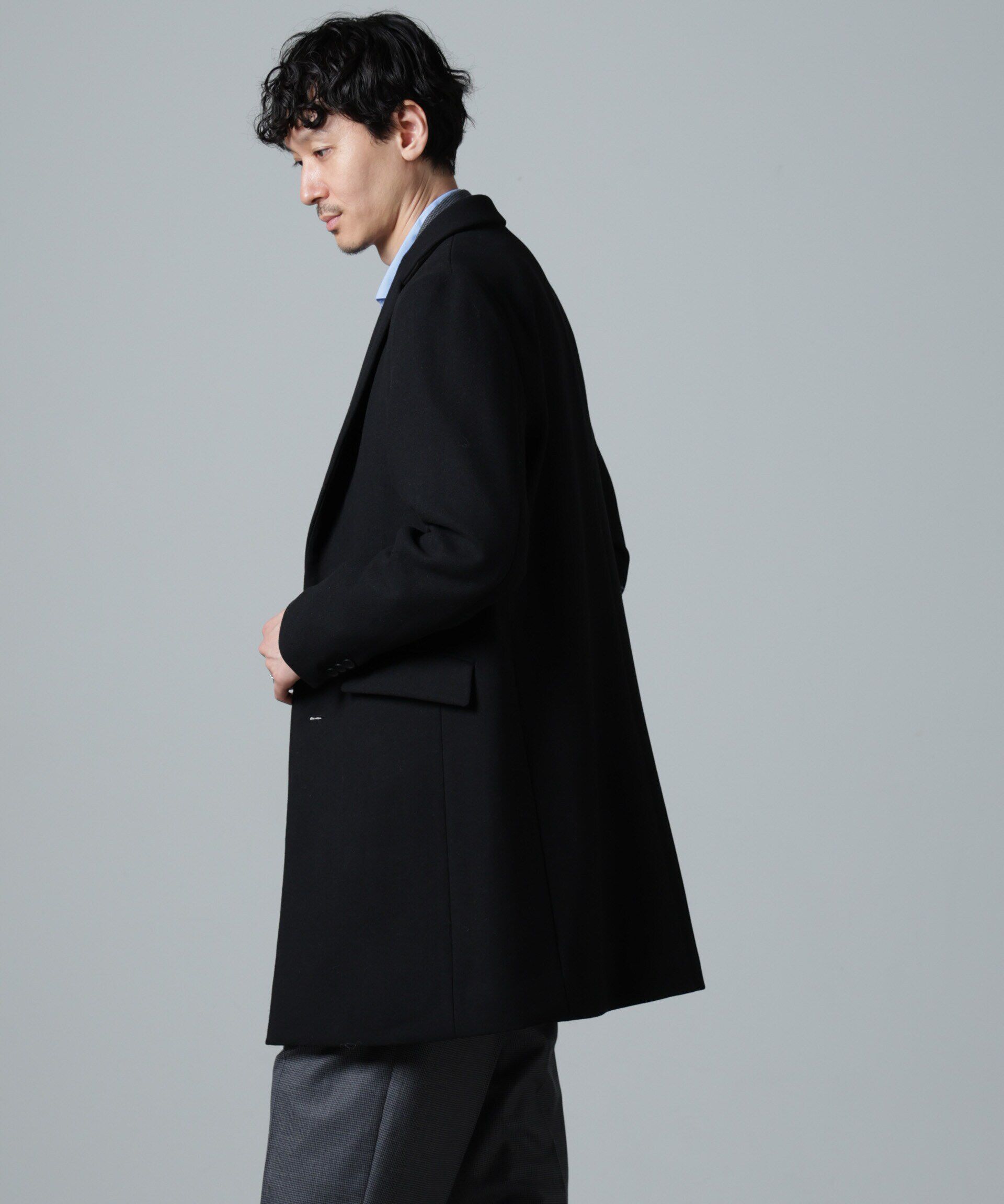 nano･universe「ウールブレンドメルトンチェスターコート」|その他|