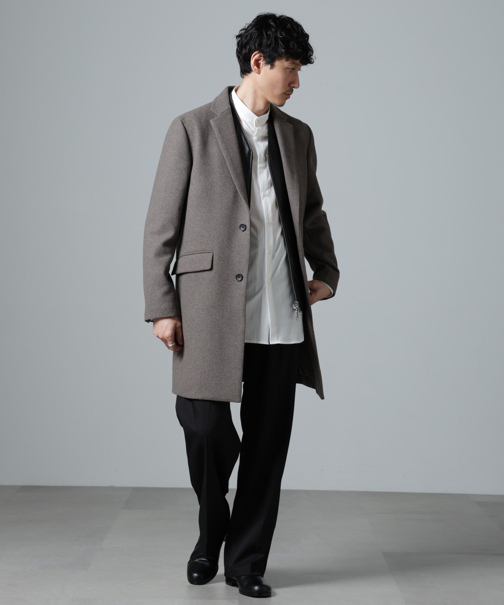nano･universe「ウールブレンドメルトンチェスターコート」|その他|