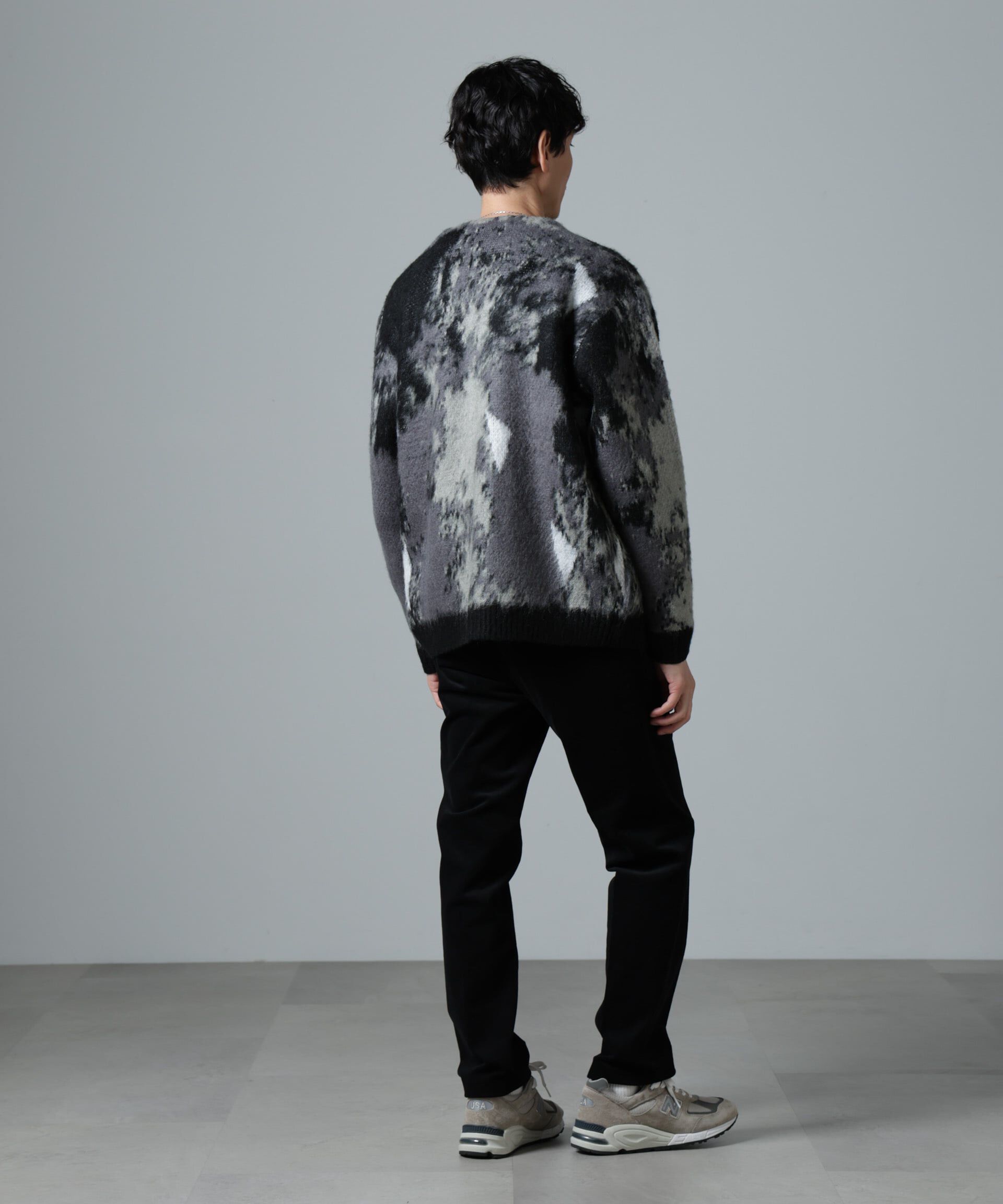 nano･universe「アート柄ニットカーディガン」|ニット・セーター|