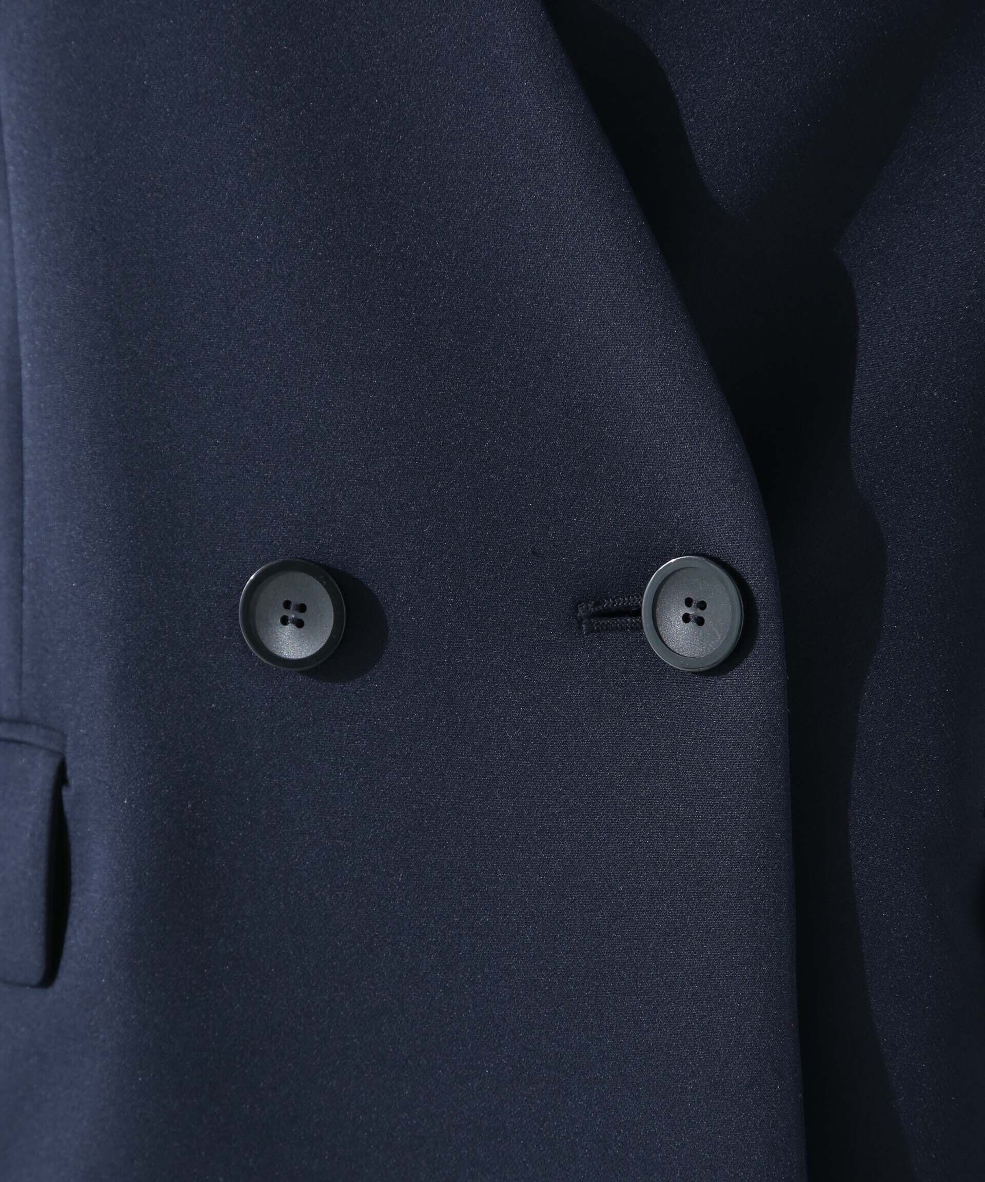 nano･universe「デイリーファンクション Vネックダブルジャケット(セットアップ可)」|テーラードジャケット|