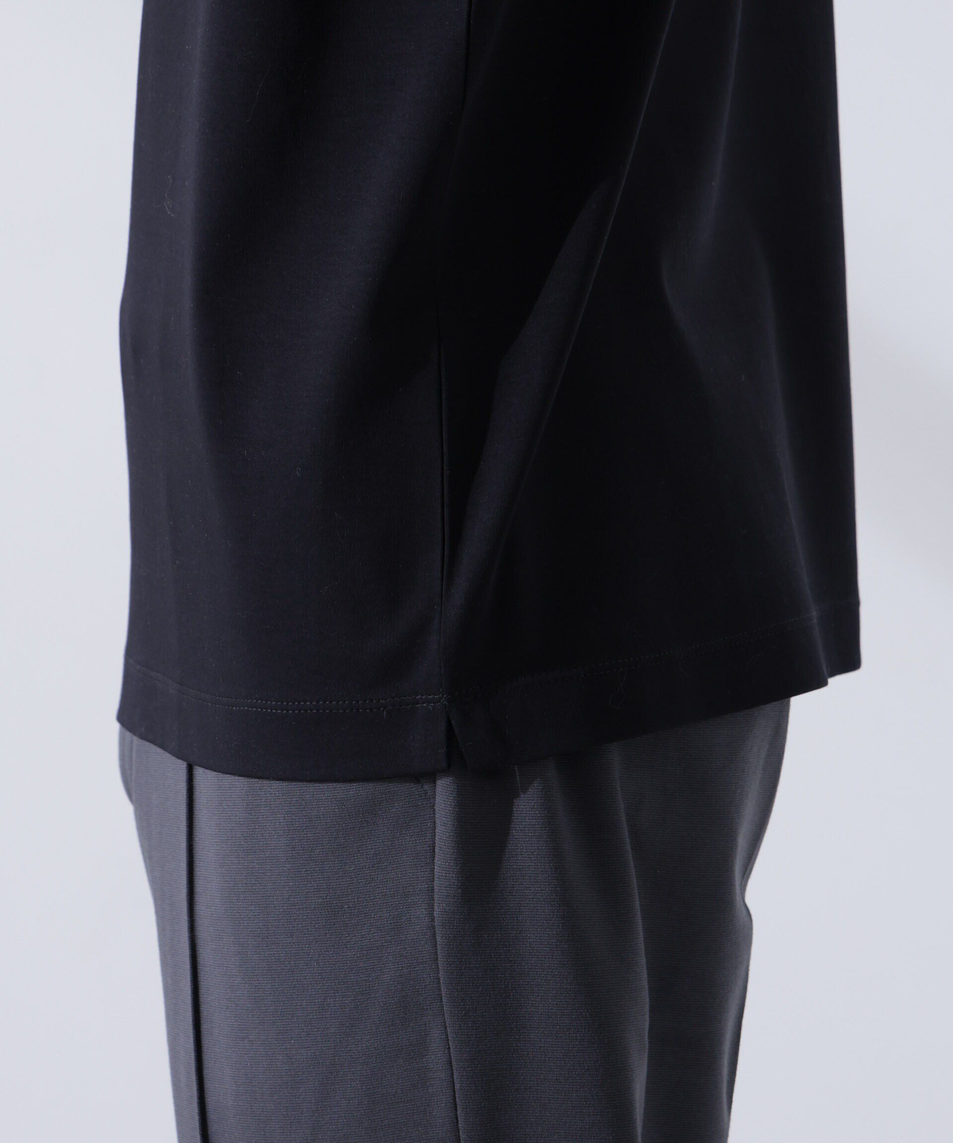 nano･universe「アンチスメルモックネックTシャツ 長袖」|Tシャツ・カットソー|