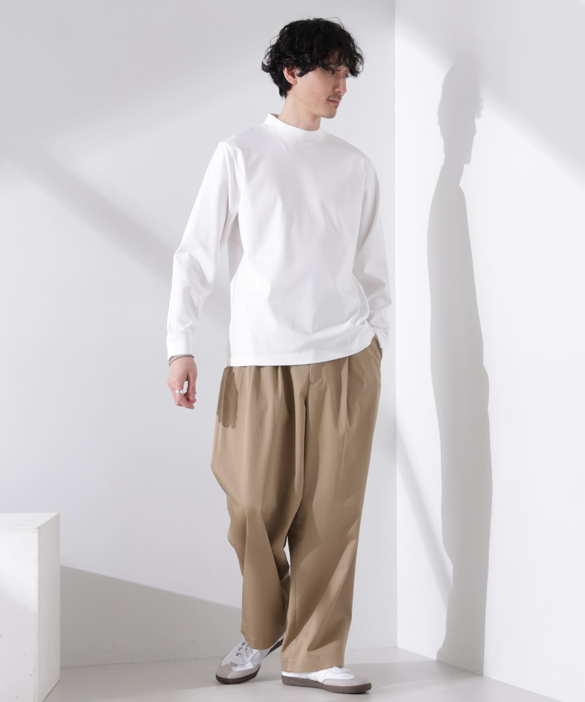 nano･universe「アンチスメルモックネックTシャツ 長袖」|Tシャツ・カットソー|