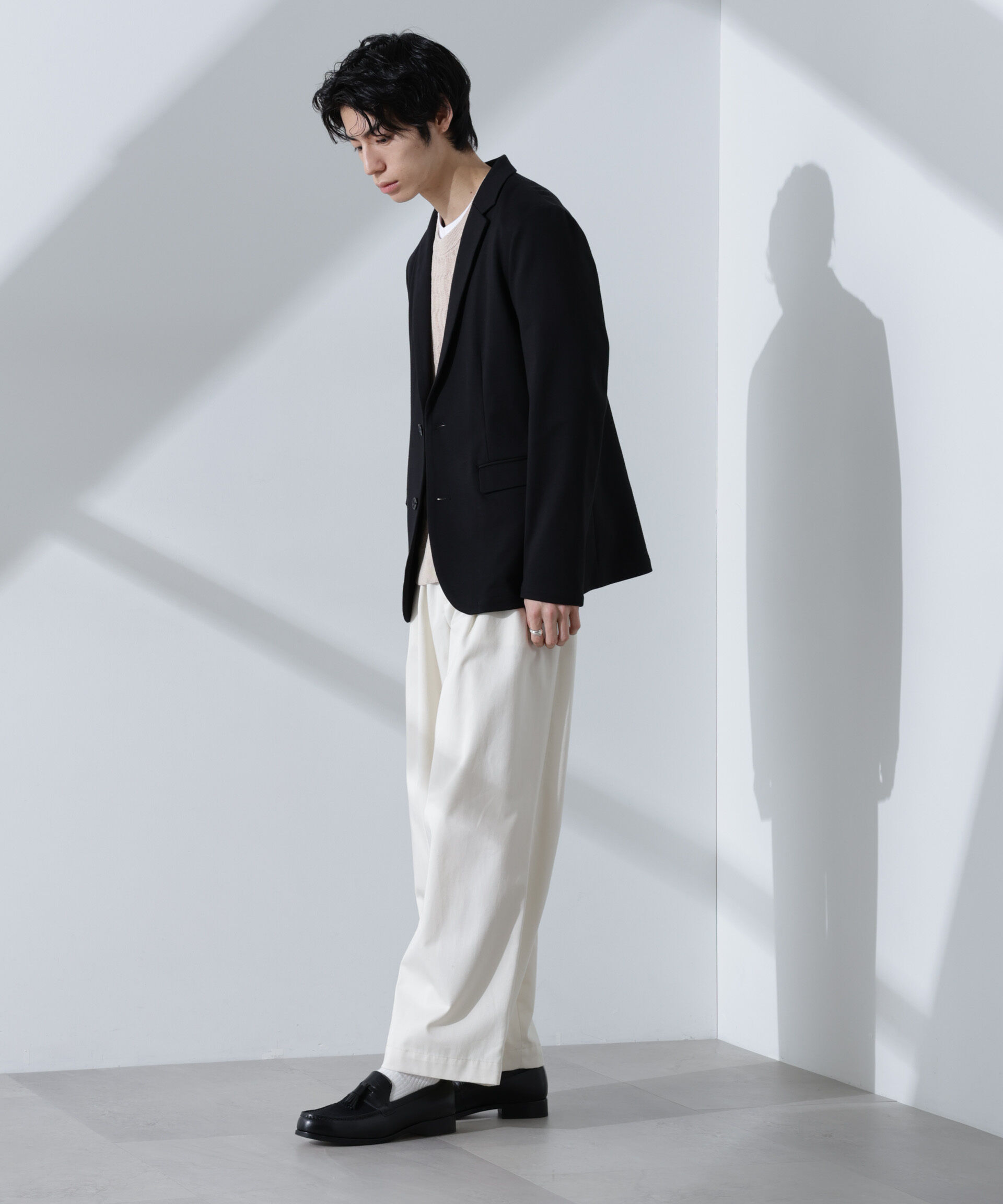 nano･universe「ストレッチカノコジャケット(セットアップ可)」|テーラードジャケット|