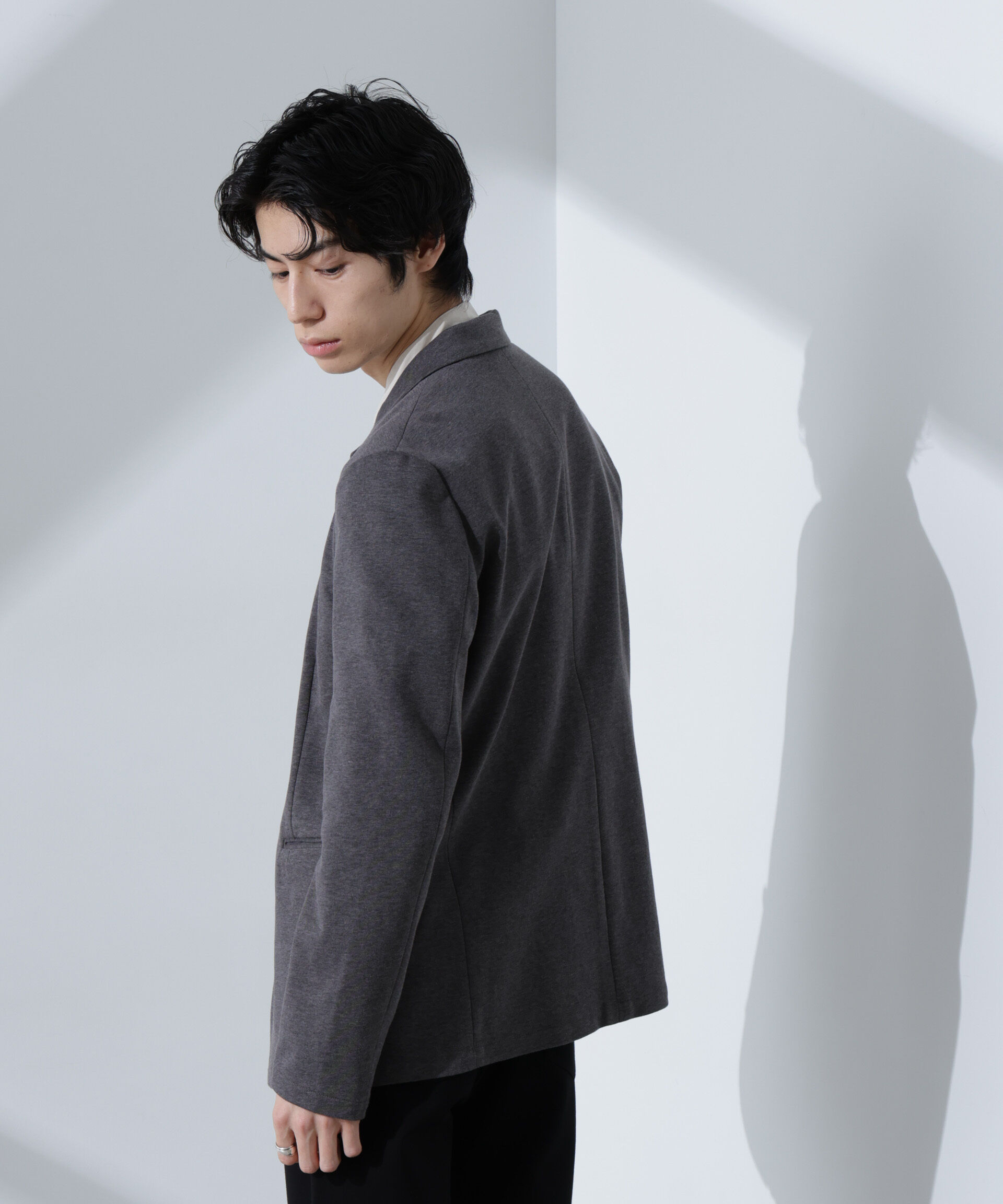 nano･universe「ストレッチカノコジャケット(セットアップ可)」|テーラードジャケット|