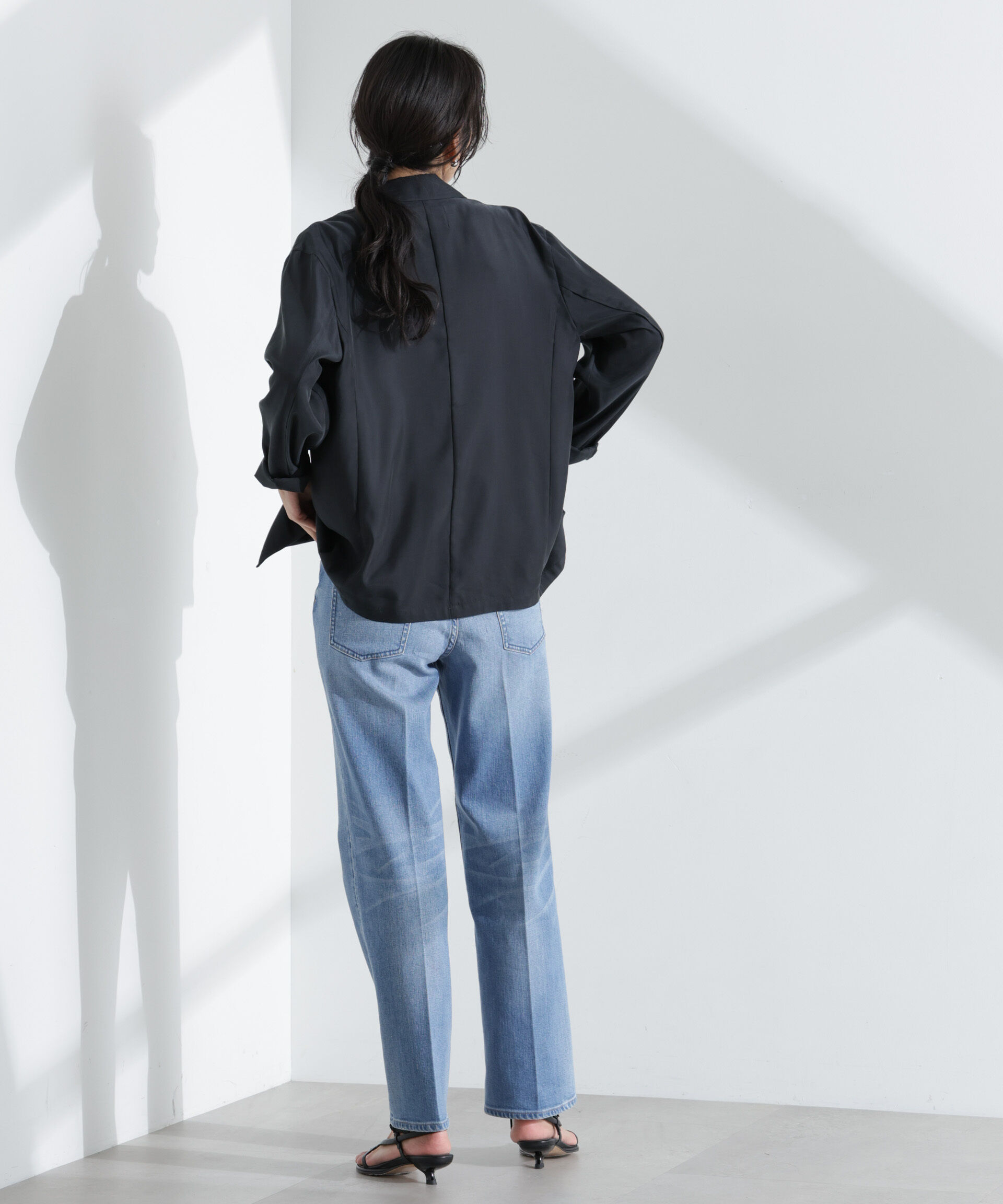 nano･universe「キュプラライトジャケット」|テーラードジャケット|