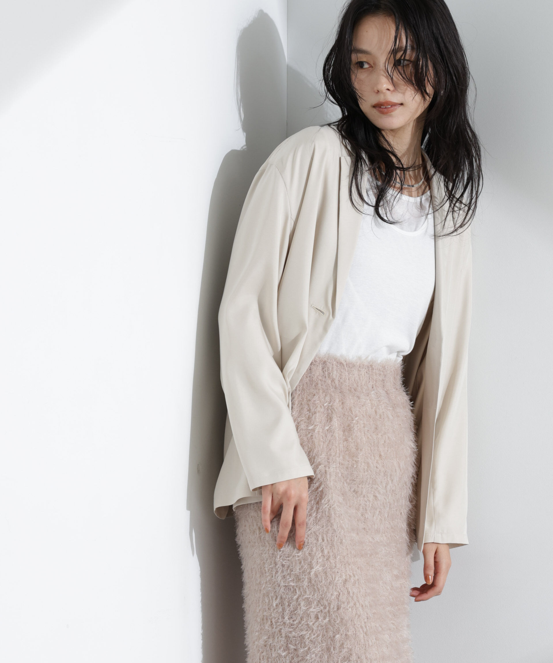 nano･universe「キュプラライトジャケット」|テーラードジャケット|