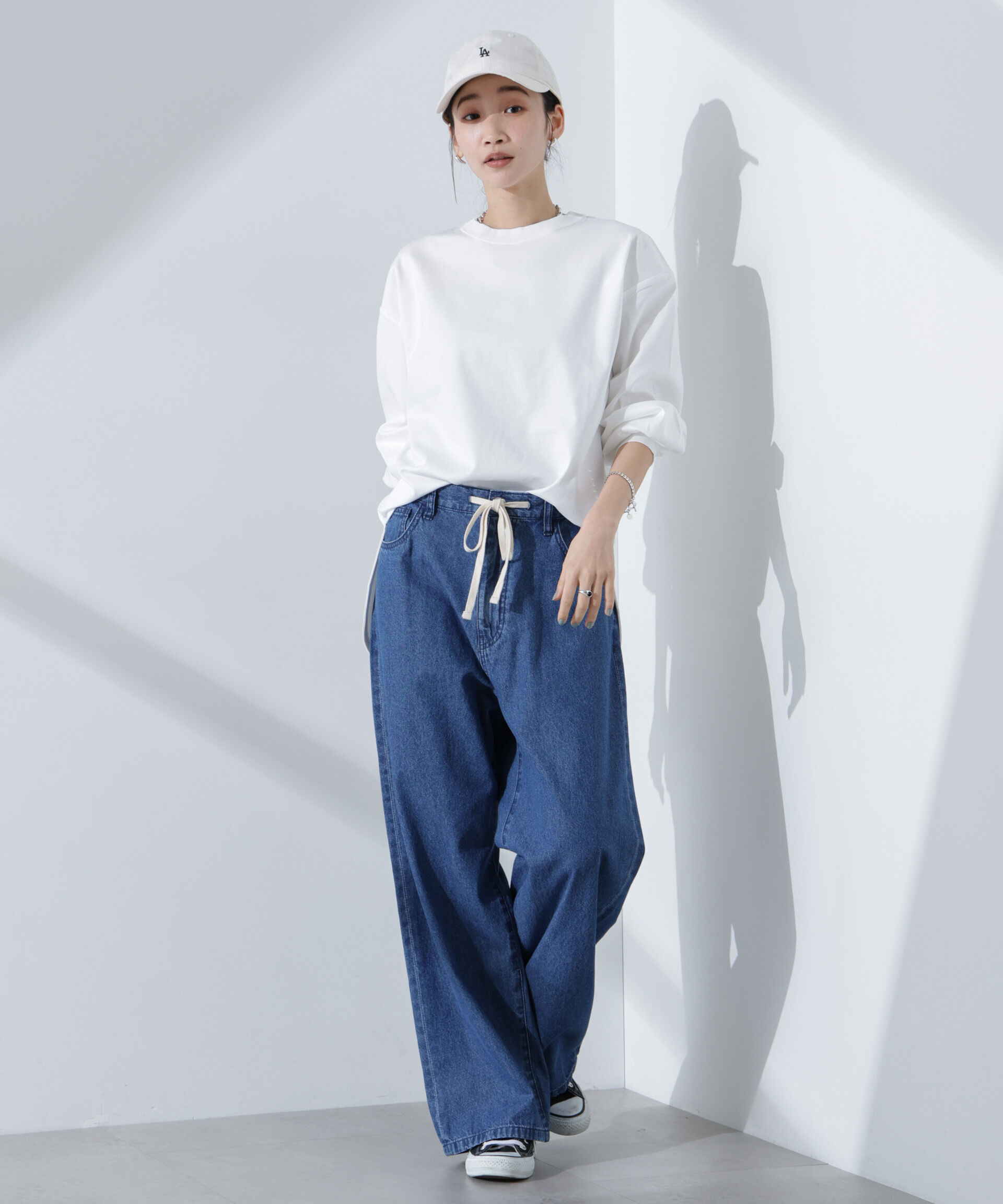 nano･universe「Anti SmellスムースシルケットロングスリーブTシャツ」|Tシャツ・カットソー|