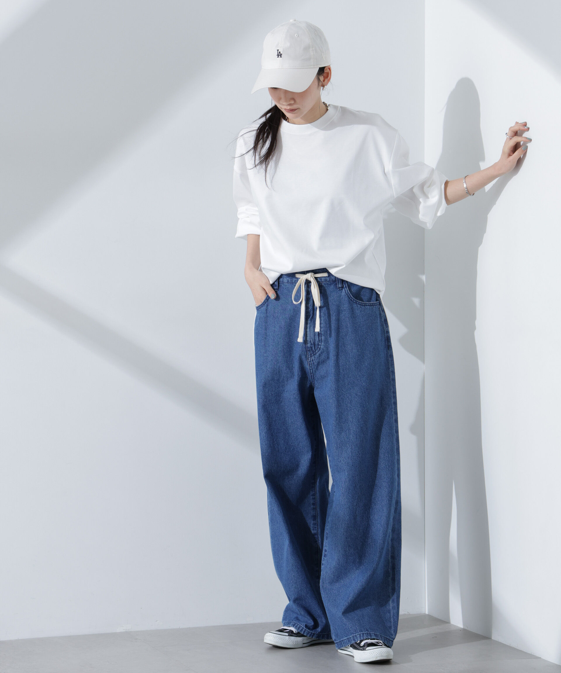 nano･universe「Anti SmellスムースシルケットロングスリーブTシャツ」|Tシャツ・カットソー|