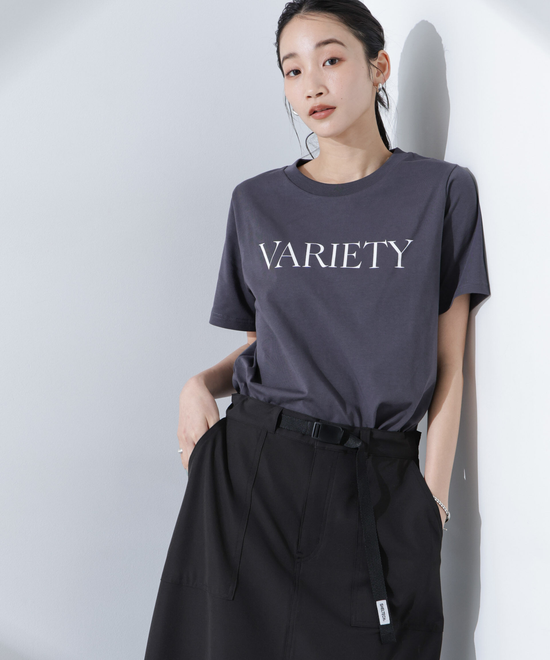 nano･universe「ロゴプリントTシャツ」|Tシャツ・カットソー|