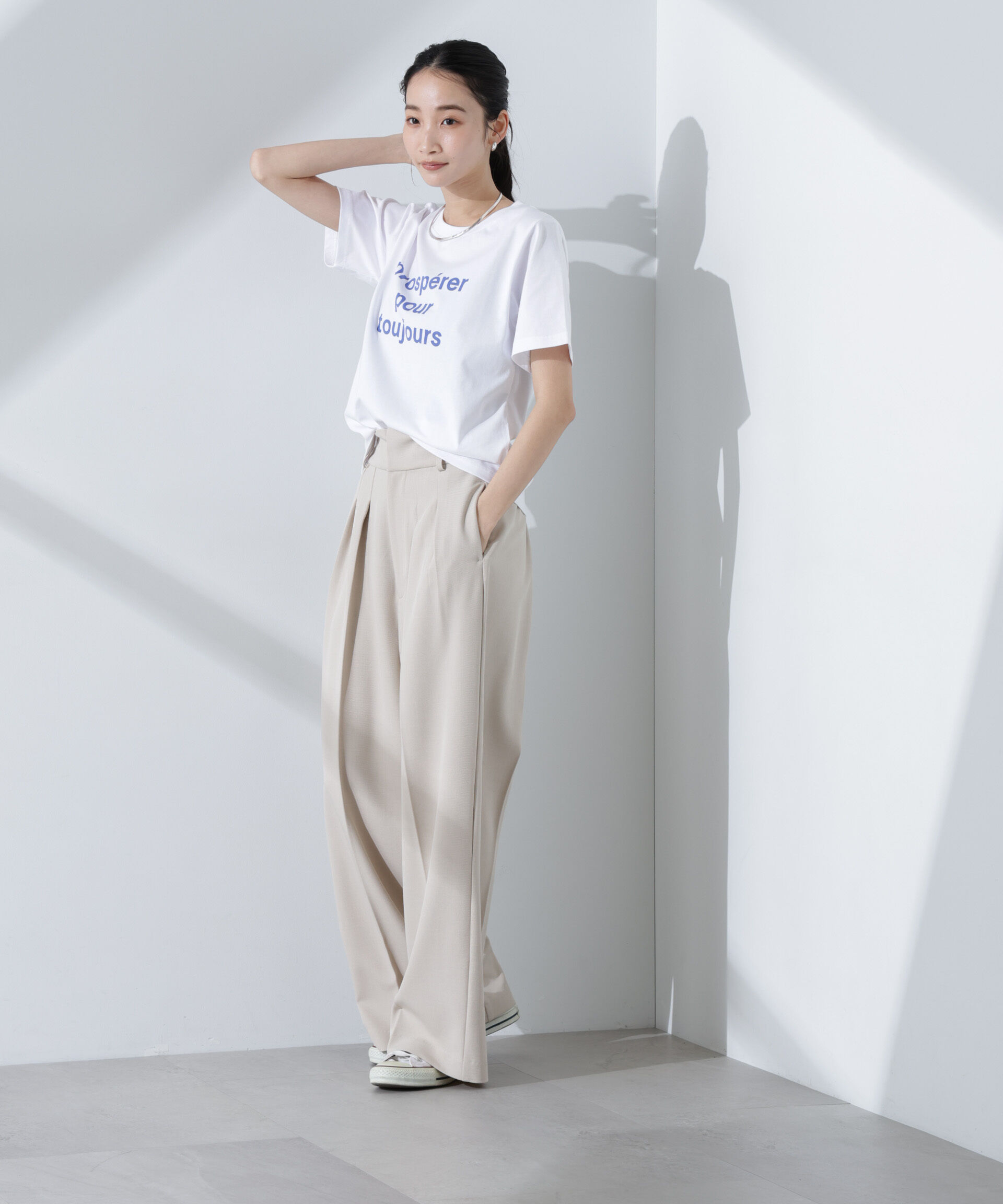 nano･universe「ロゴプリントTシャツ」|Tシャツ・カットソー|