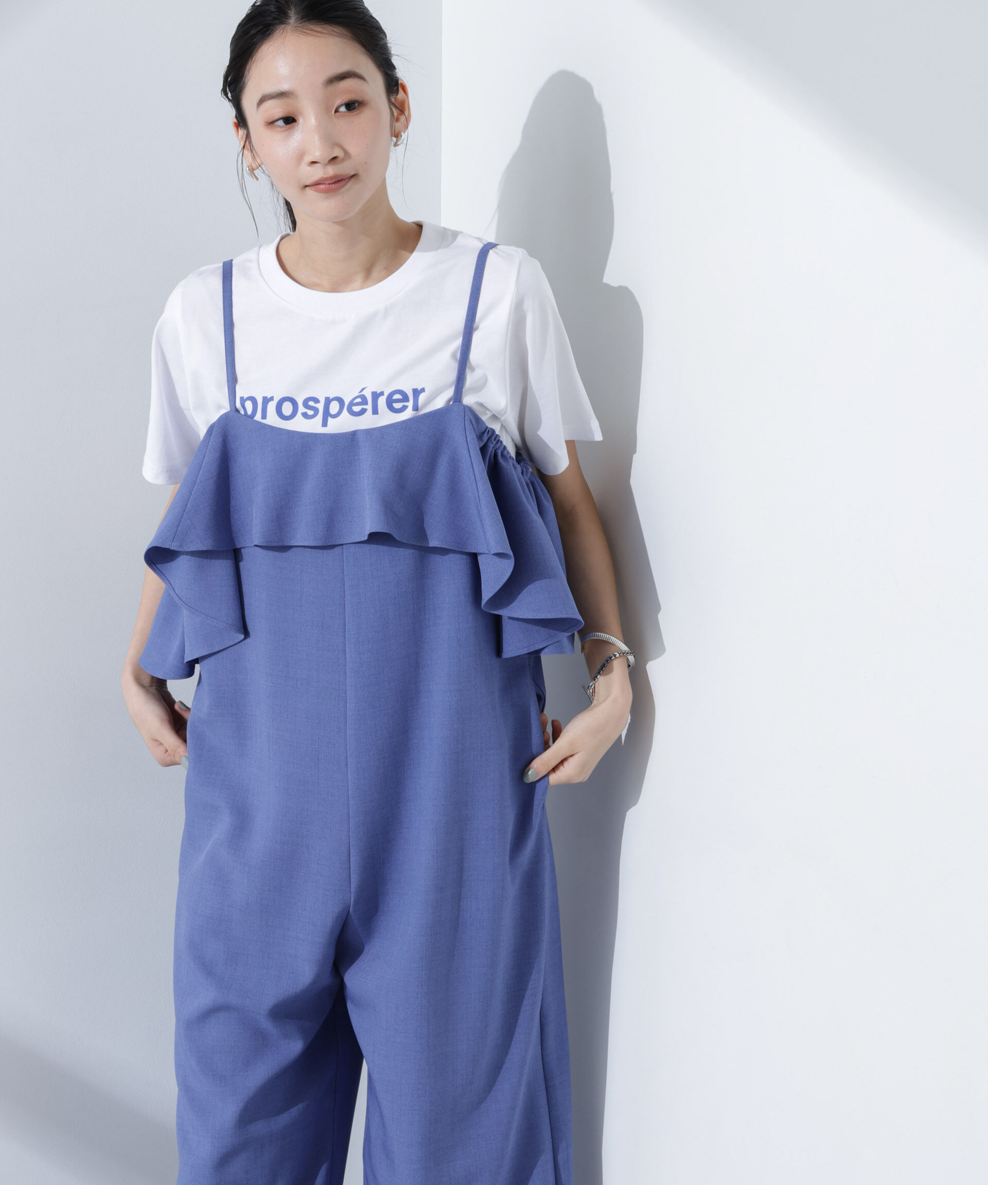 nano･universe「ロゴプリントTシャツ」|Tシャツ・カットソー|