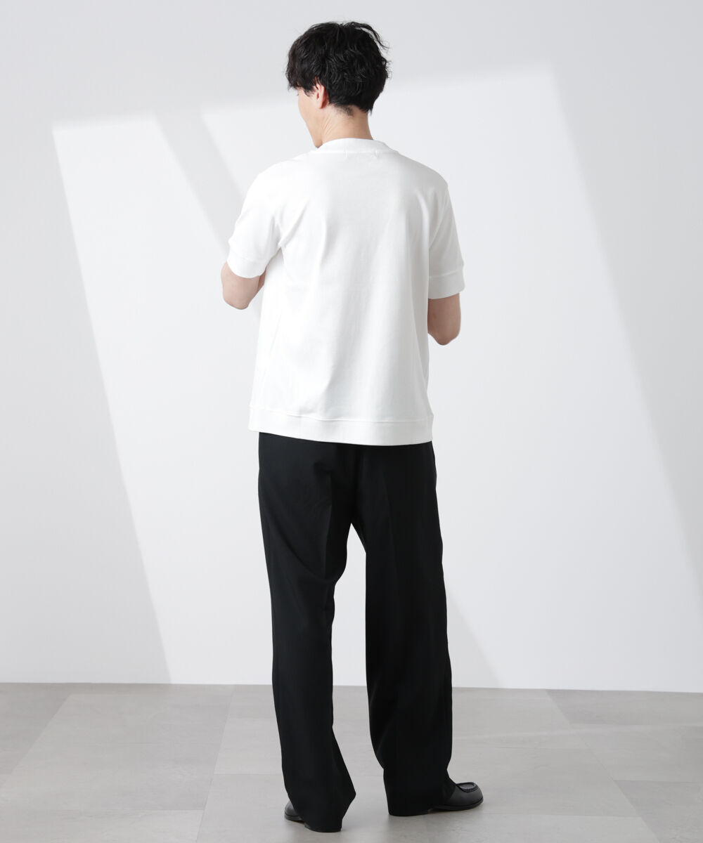 nano･universe「[FORMAL JERSEY]モックネックカットソー半袖」|Tシャツ・カットソー|