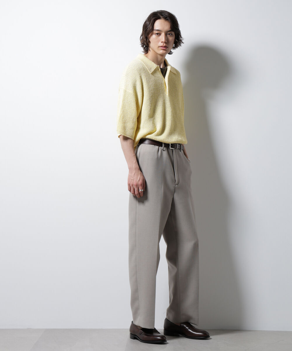 nano･universe「ミックスメランジニットポロ」|ニット・セーター|