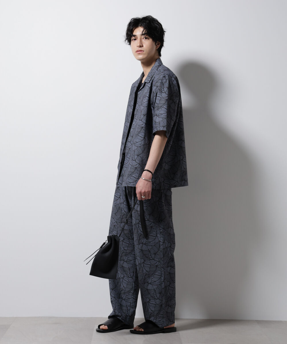 nano･universe「ボタニカルパターンサッカーイージーパンツ(セットアップ可)」|チノ|