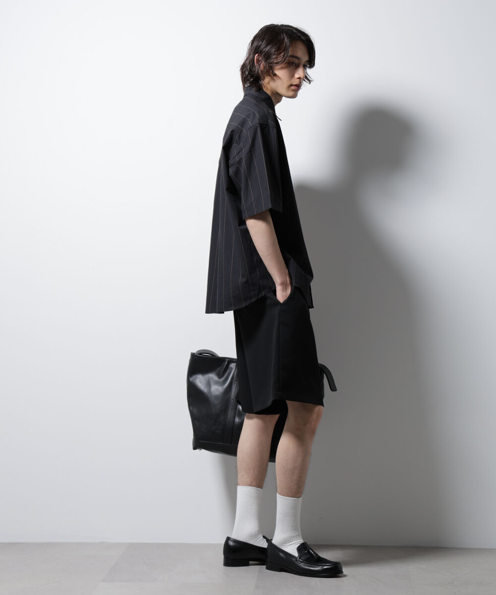 nano･universe「レギュラーカラーコットンリネンストライプシャツ」|シャツ・ブラウス|