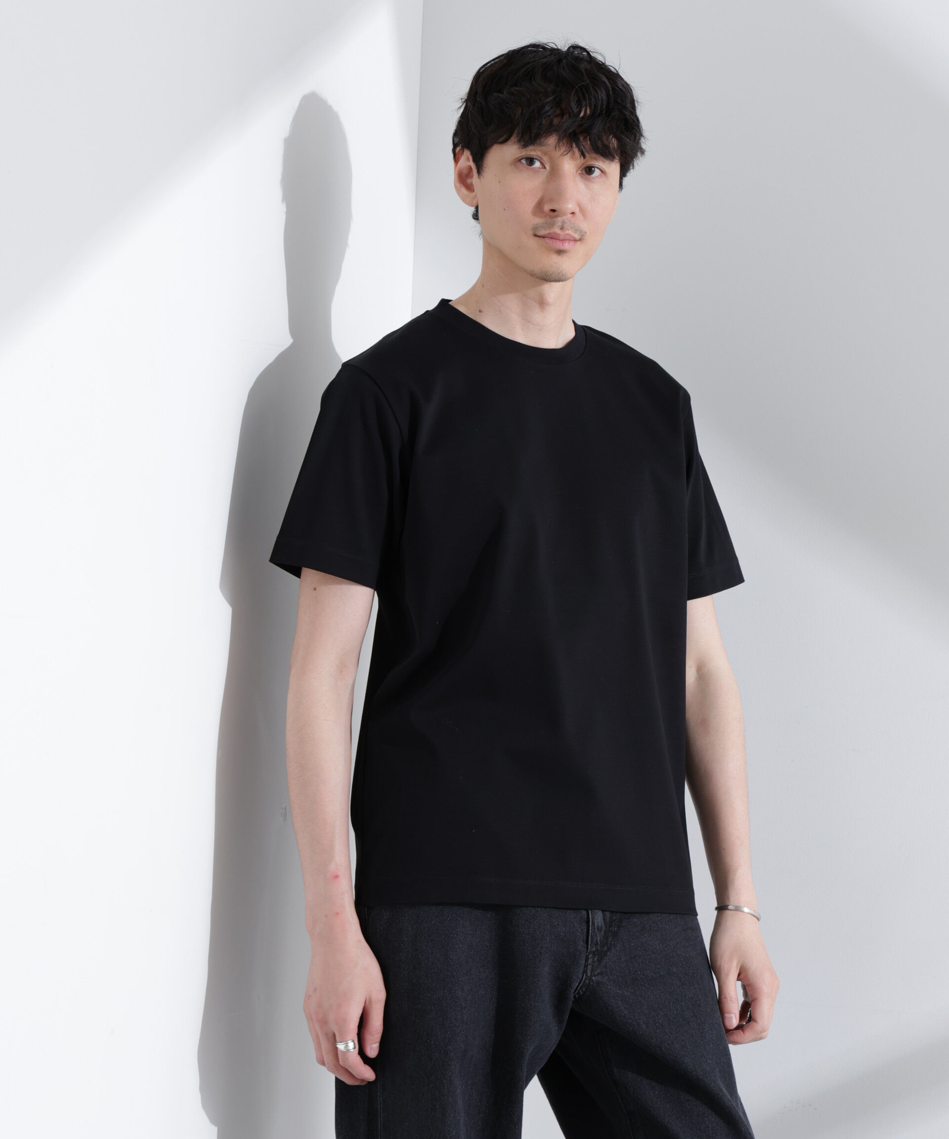  「アンチスメル クルーネックTシャツ 半袖」|Tシャツ・カットソー|ブラック