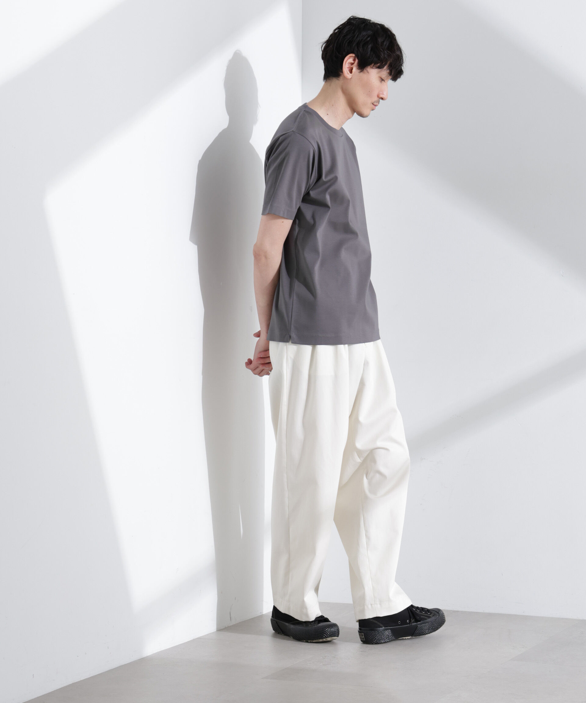  「アンチスメル クルーネックTシャツ 半袖」|Tシャツ・カットソー|