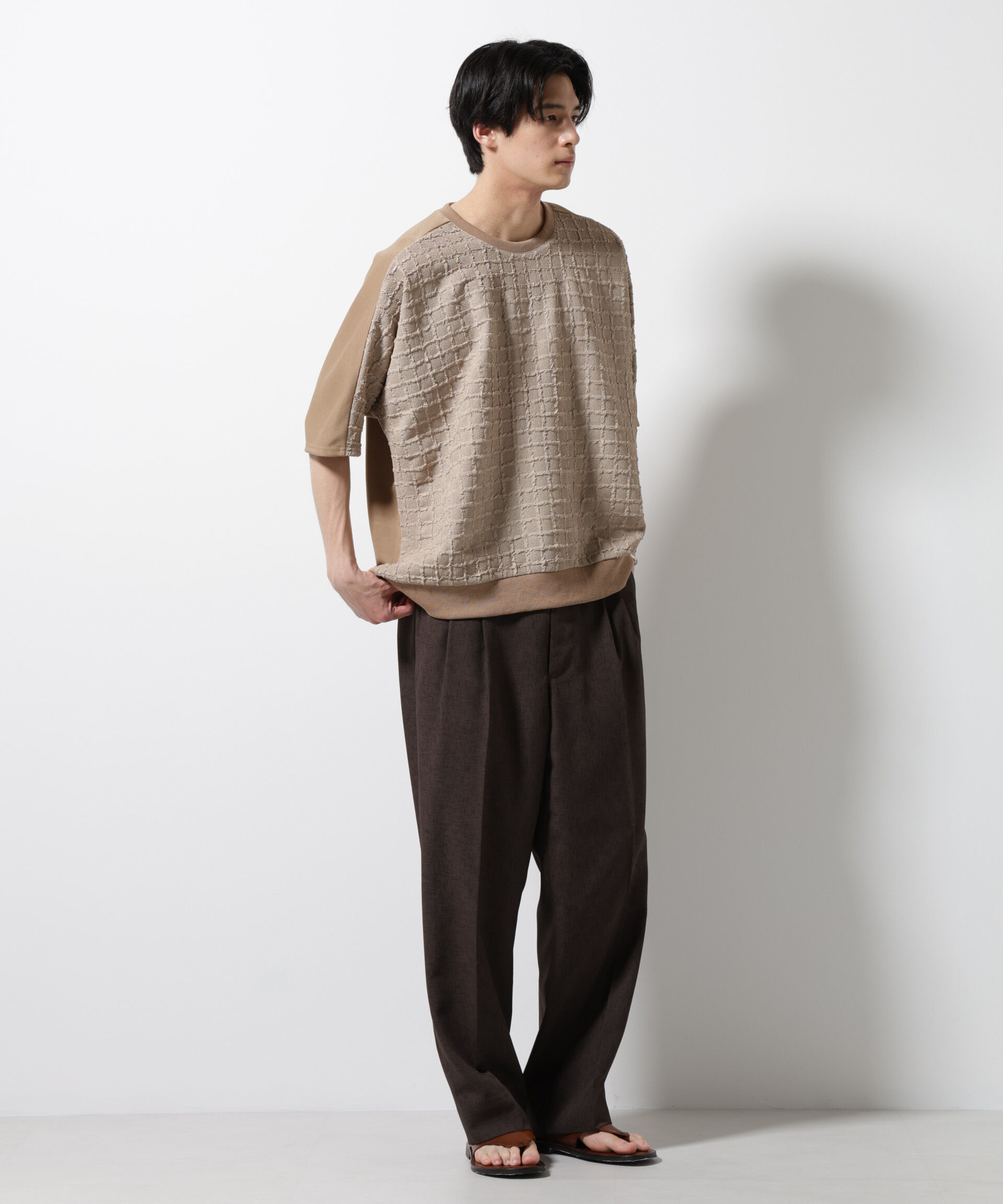 nano･universe「フクレジャガードTシャツ」|Tシャツ・カットソー|