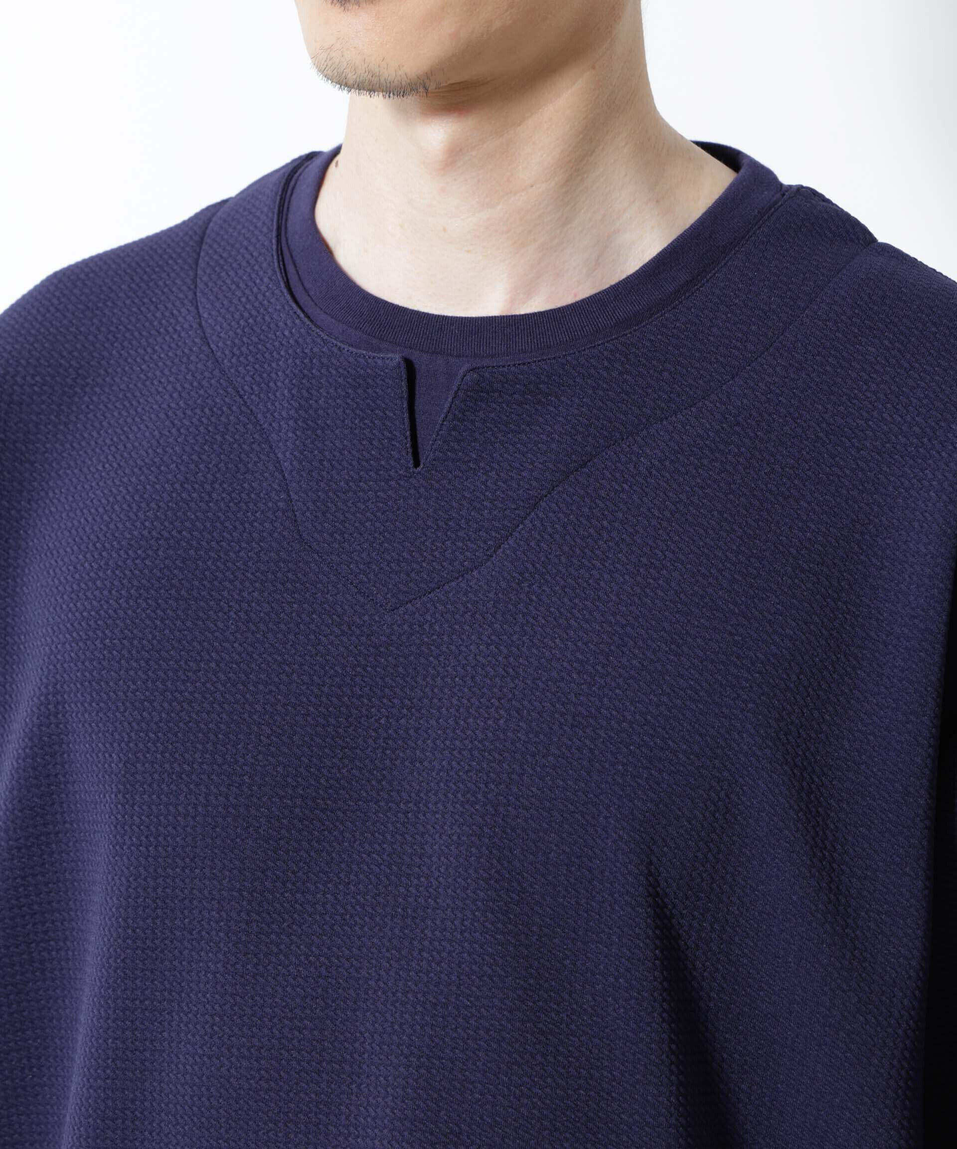 nano･universe「フェイクレイヤードキーネックTシャツ 半袖」|Tシャツ・カットソー|