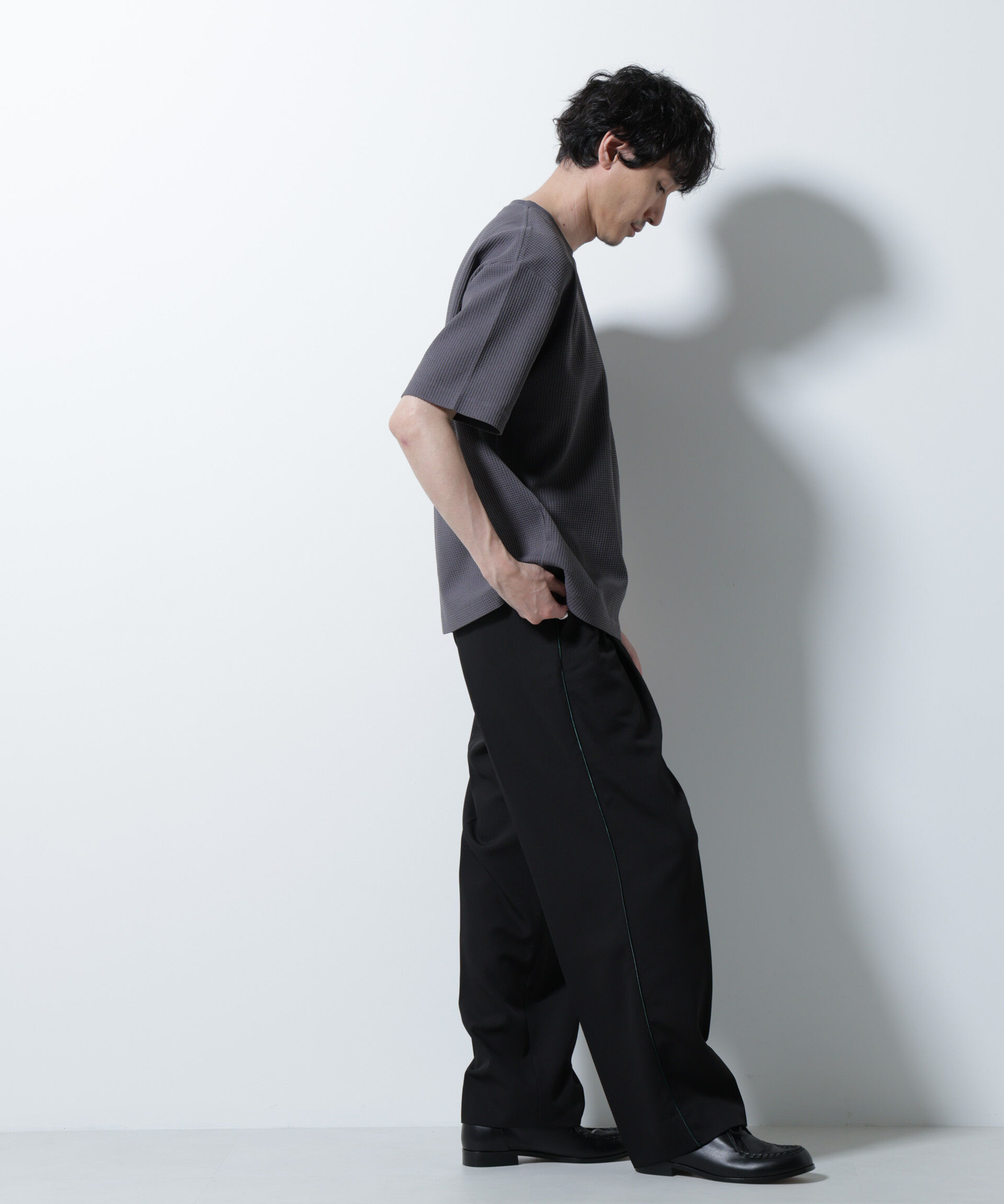 nano･universe「ドライソフトワッフルTシャツ 半袖」|Tシャツ・カットソー|