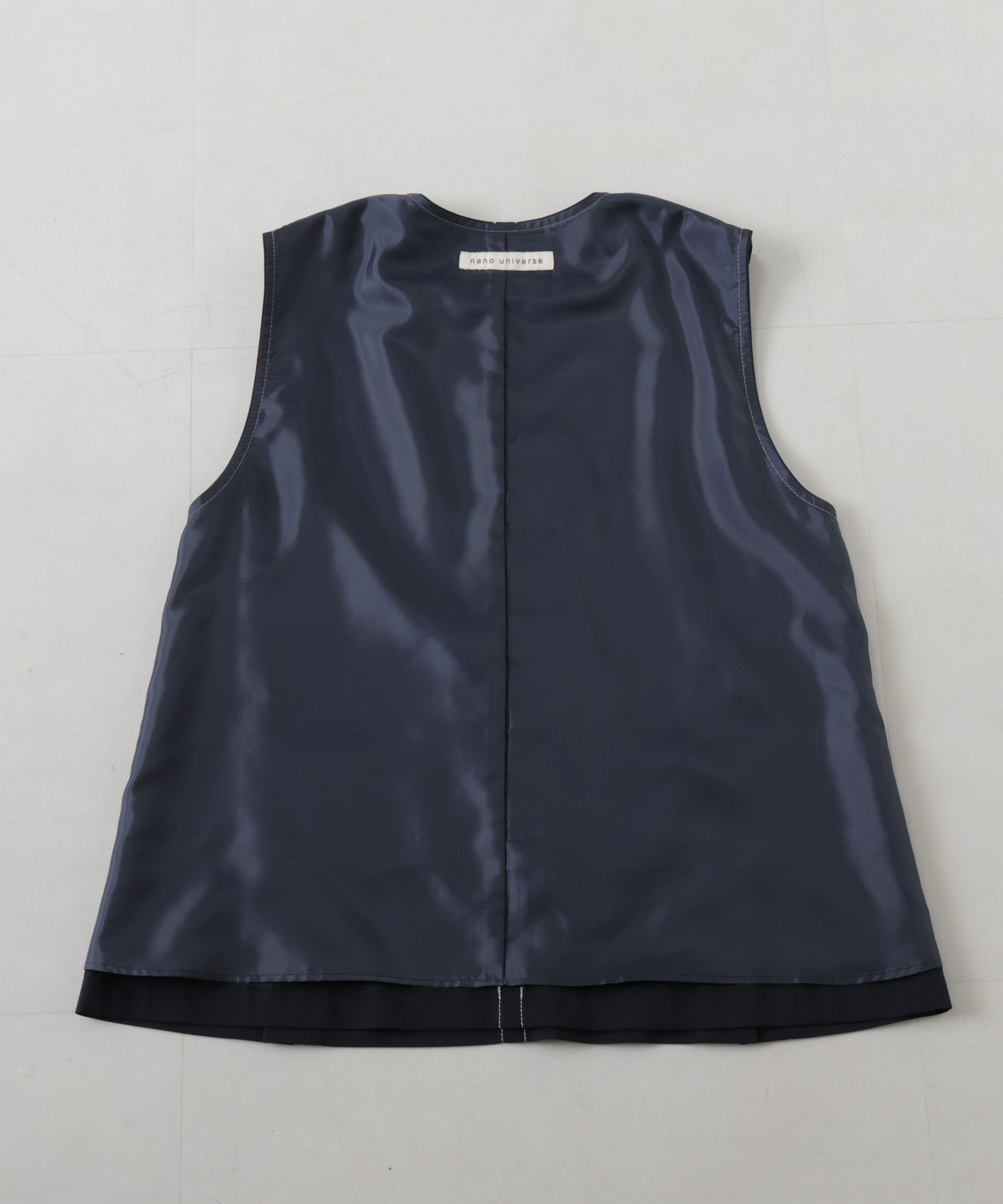 nano･universe「ドライウェザーストレッチバイカラーステッチベスト(セットアップ可)」|シャツ・ブラウス|