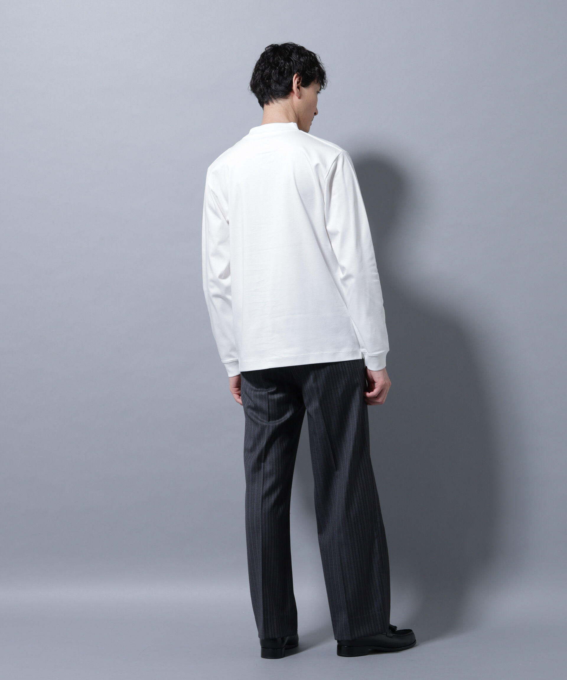 nano･universe「アンチスメルモックネックTシャツ 長袖」|Tシャツ・カットソー|