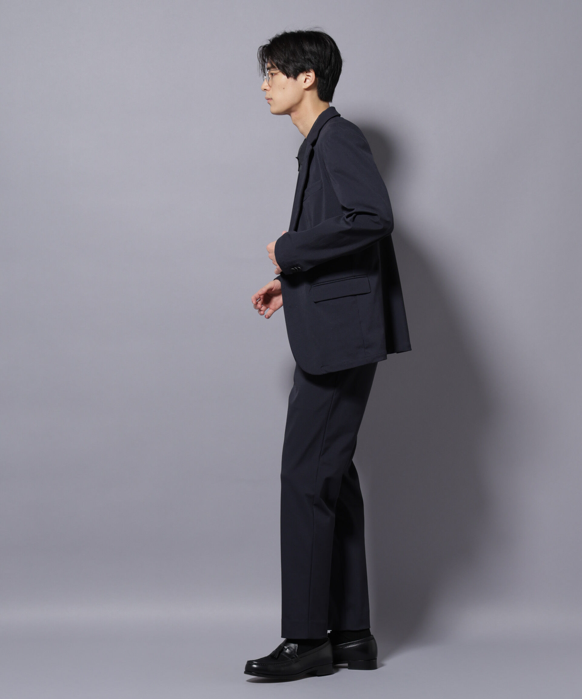 nano･universe「｢Damerino｣ ナイロンストレッチトリコットセットアップ」|スーツ|