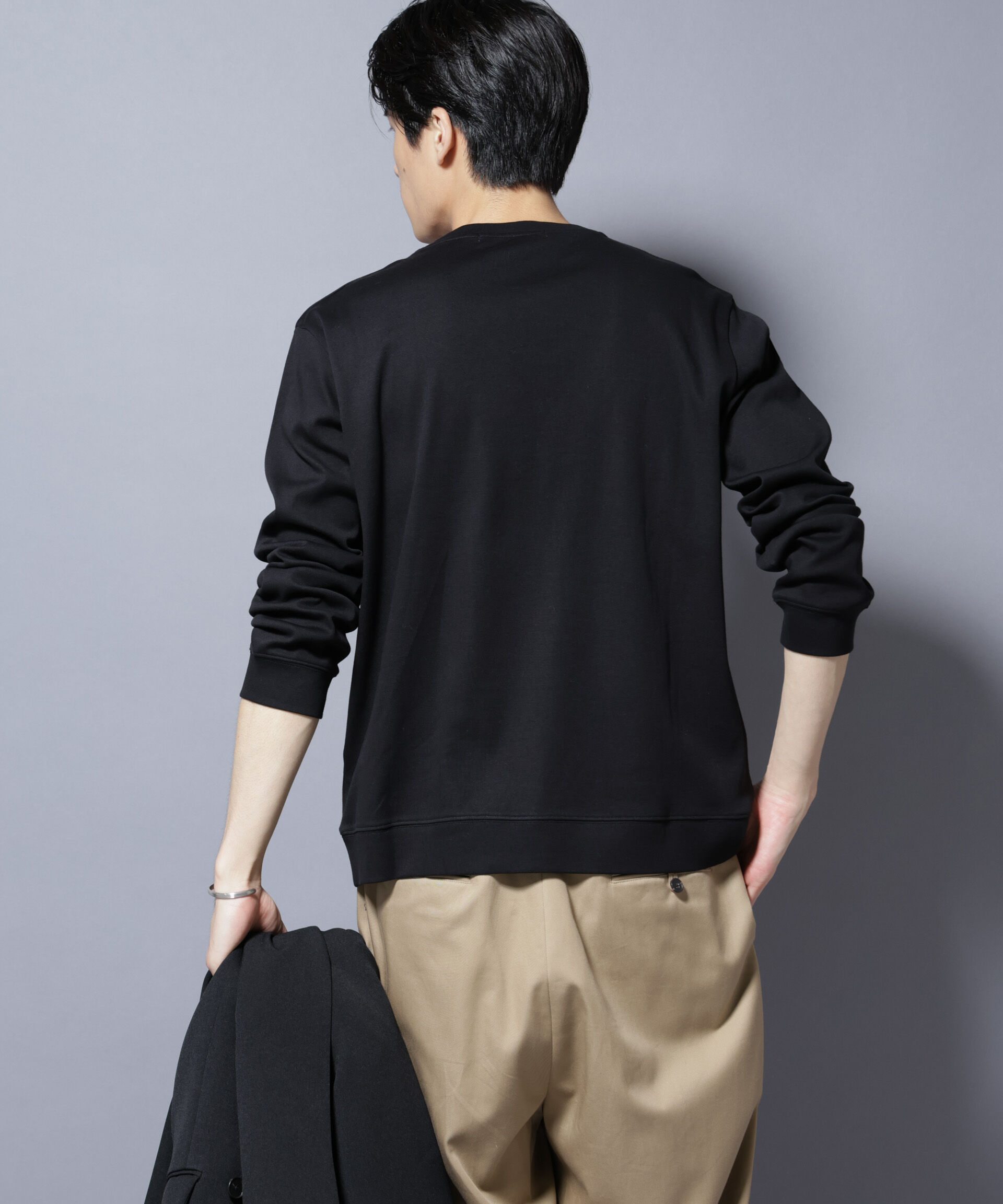 nano･universe「「FORMAL JERSEY」 クルーネックカットソー長袖」|Tシャツ・カットソー|