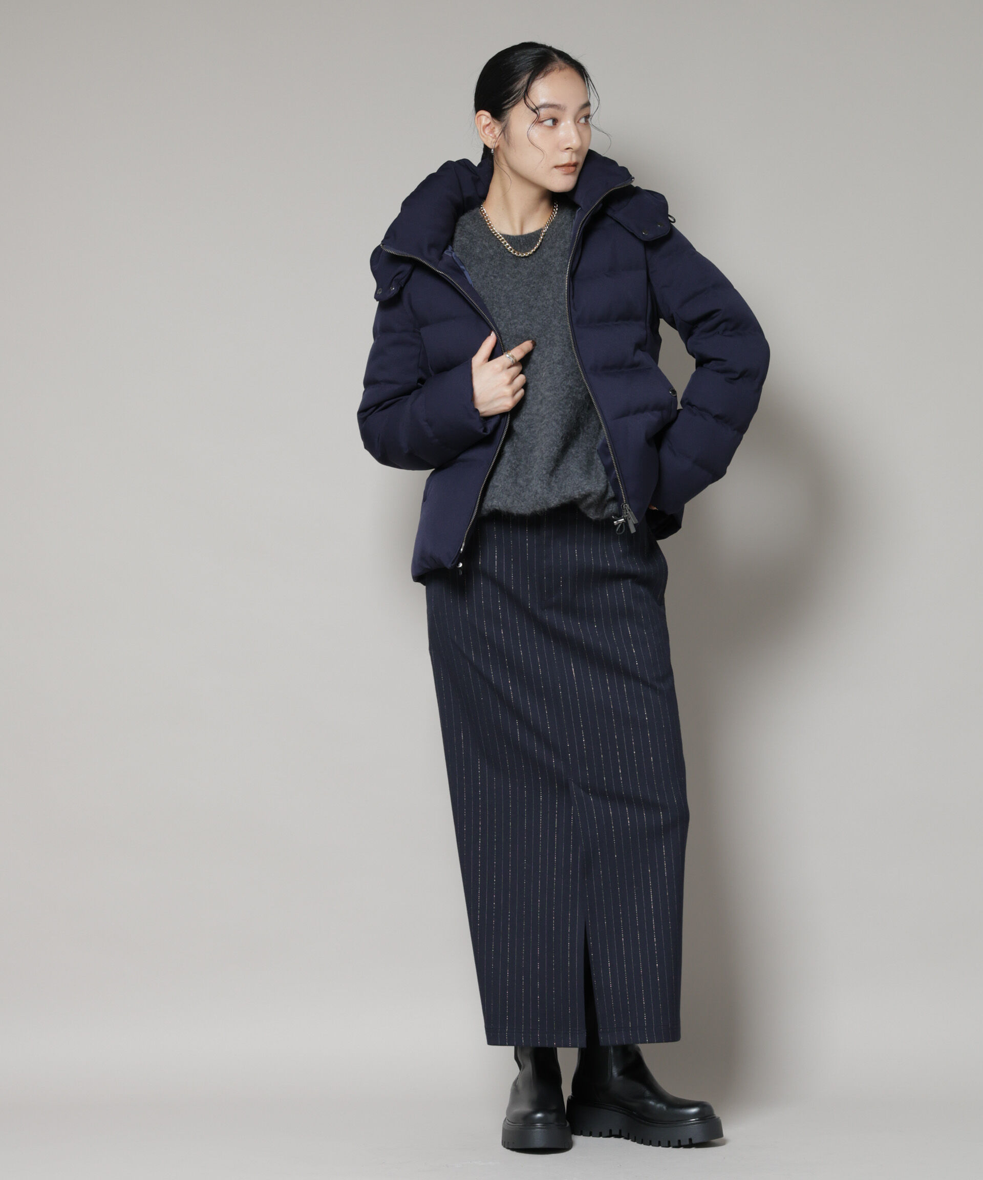 nano･universe「「西川ダウン(R)」サージショートダウン」|ダウン|