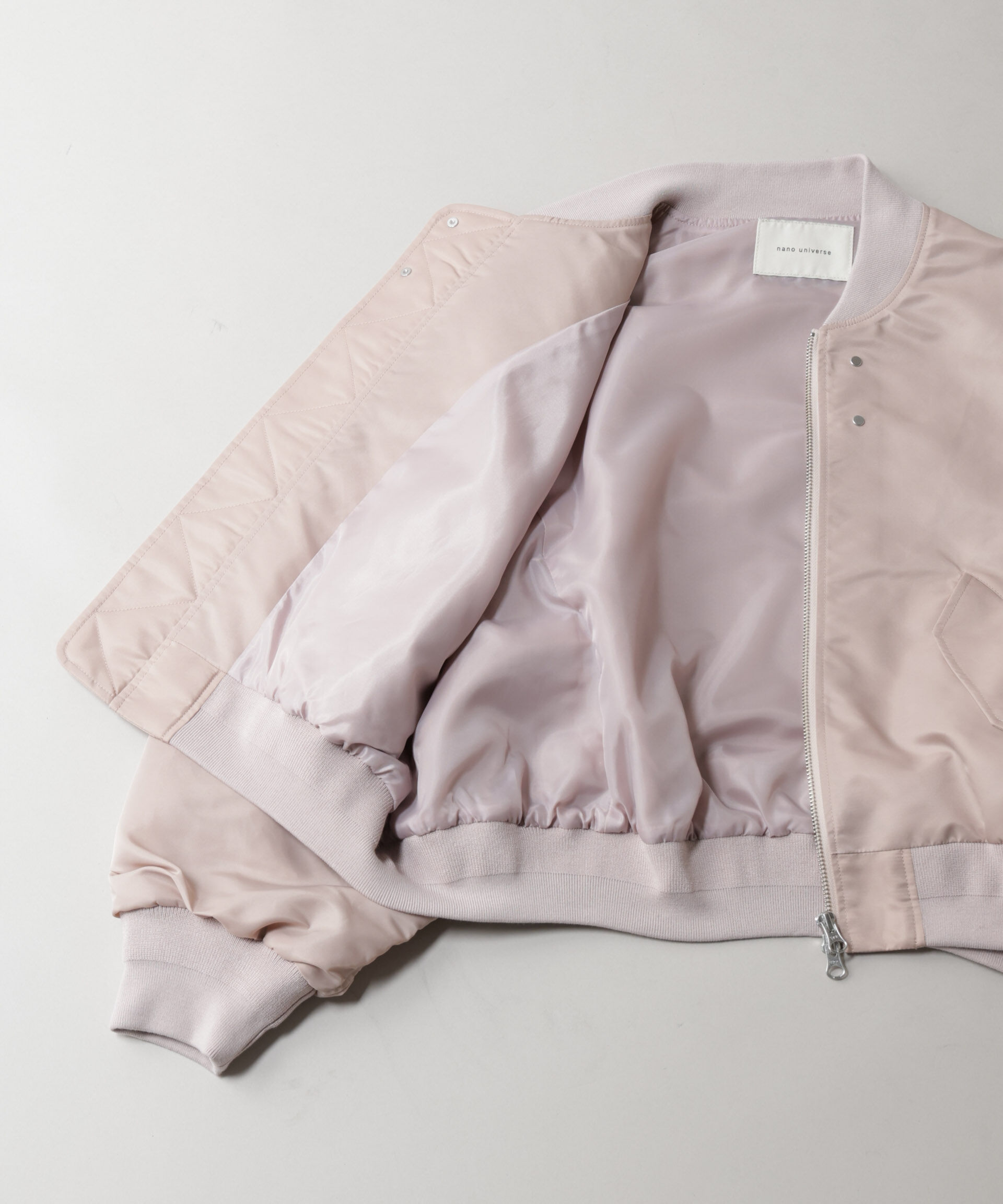 nano･universe「ナイロンツイルMA-1ブルゾン」|ブルゾン・スタジャン|