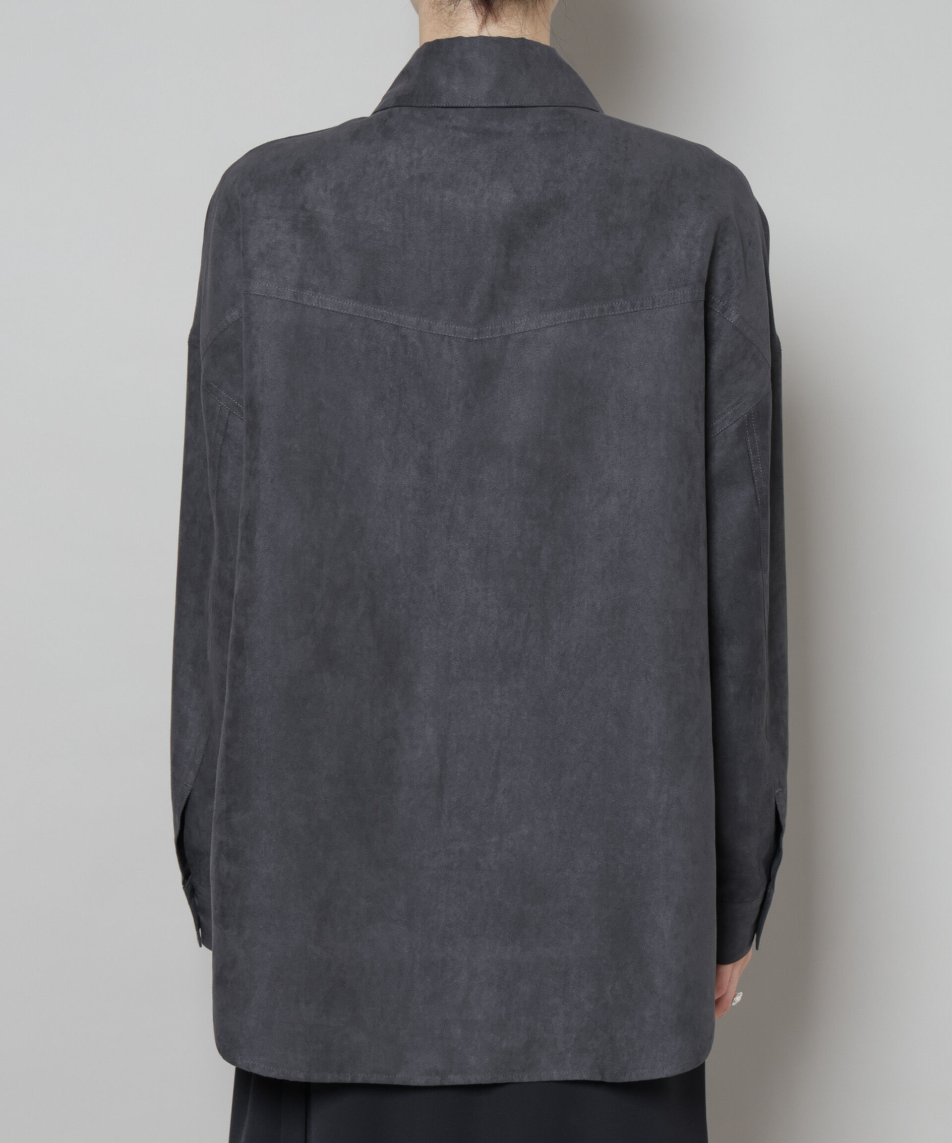 nano･universe「フェイクスエードシャツ(セットアップ可)」|シャツ・ブラウス|