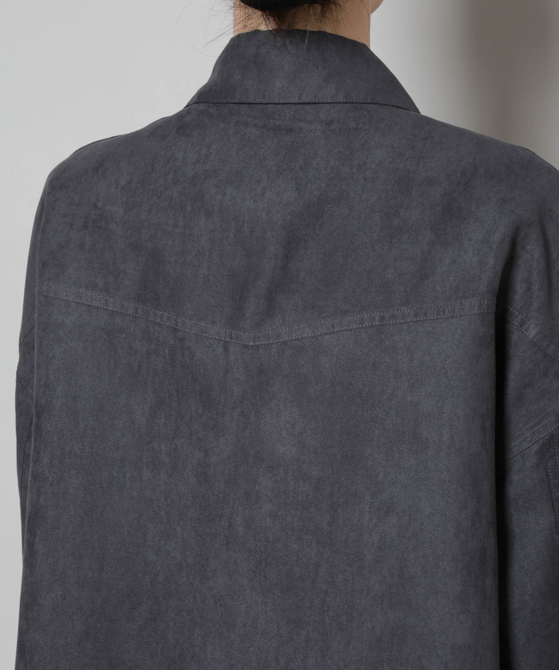 nano･universe「フェイクスエードシャツ(セットアップ可)」|シャツ・ブラウス|