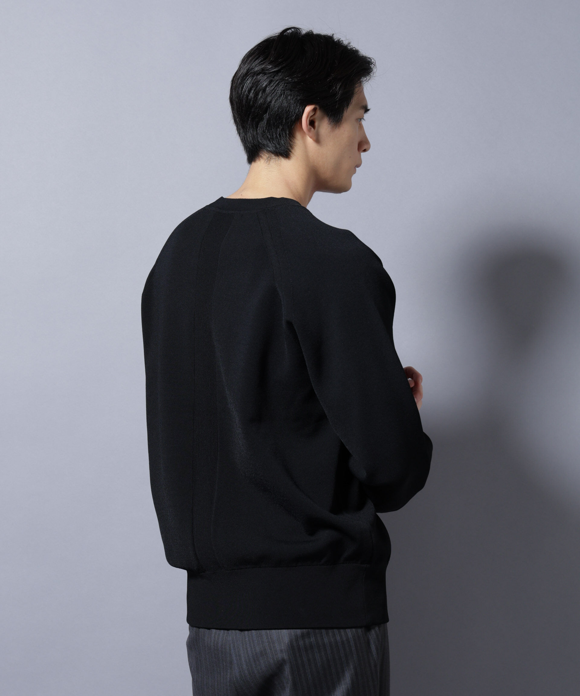 nano･universe「ELITE 7 FUNCTION W-FACE クルーネック」|ニット・セーター|