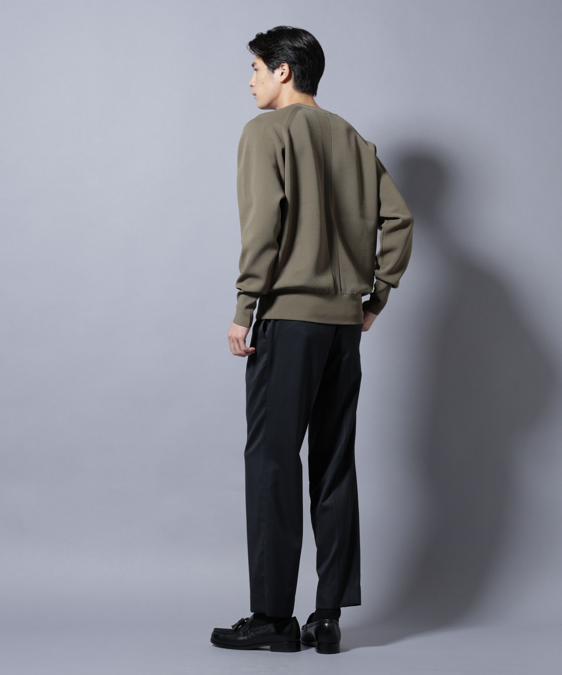 nano･universe「ELITE 7 FUNCTION W-FACE クルーネック」|ニット・セーター|